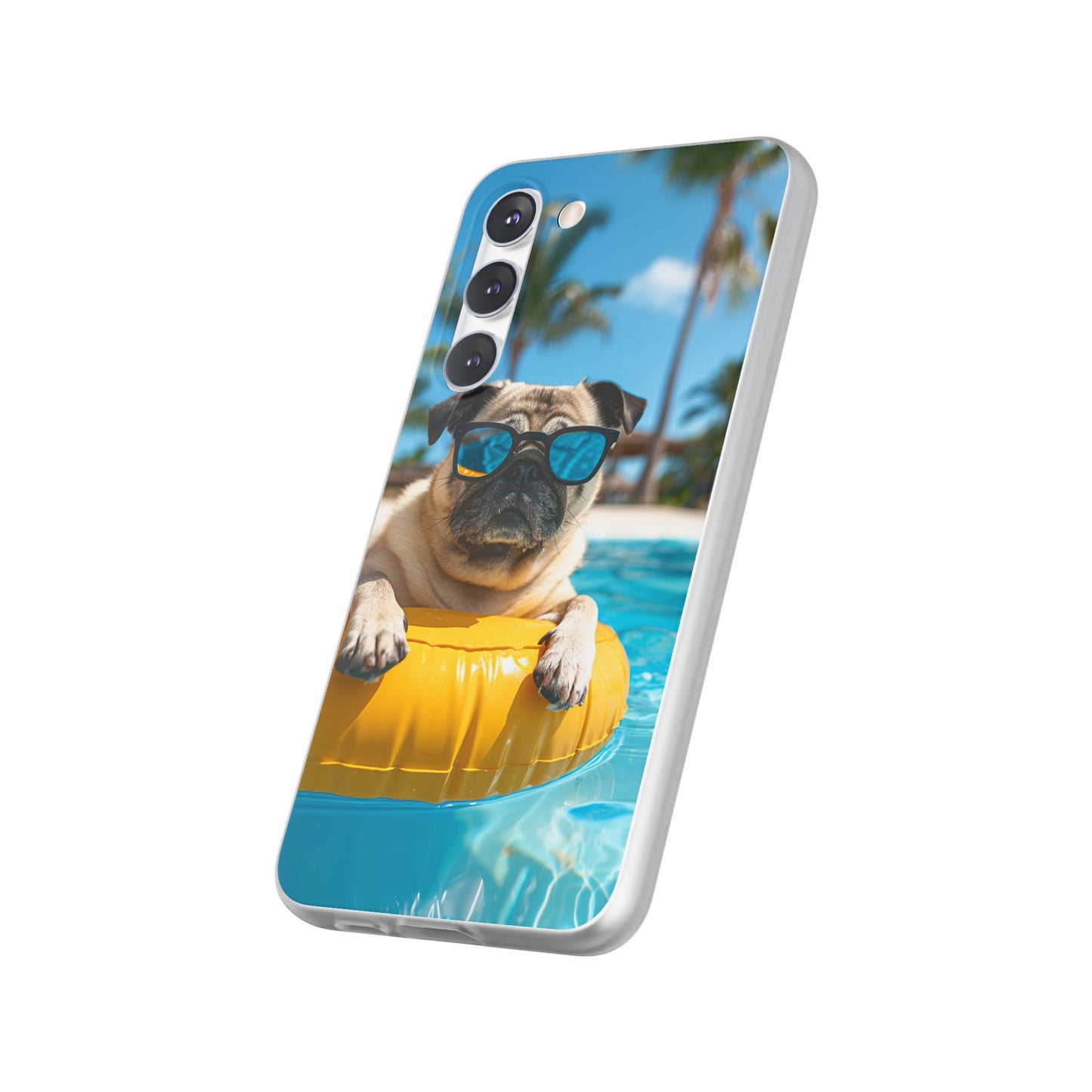 Aruba Pug Summer Option #2 iPhone & Samsung Flexi Cases
