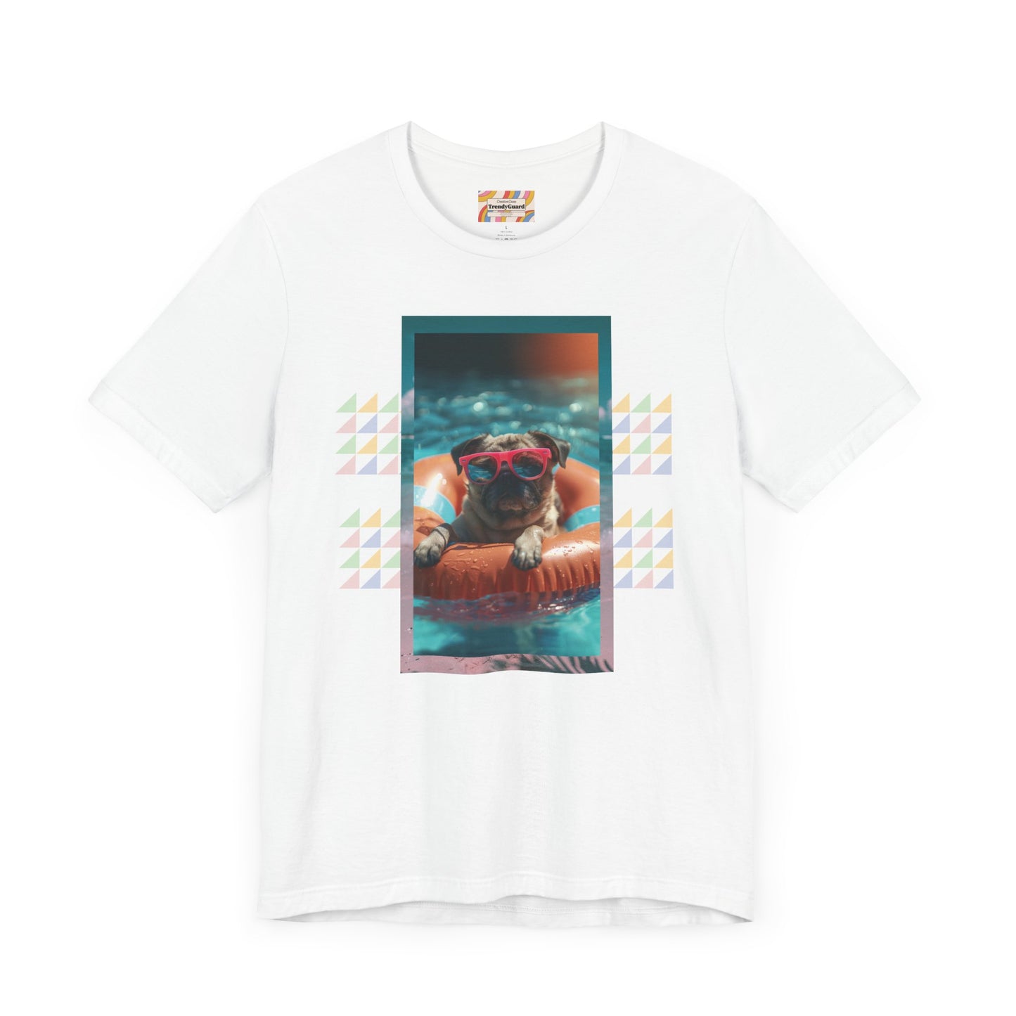 Beach Pug Unisex Short Sleeve Tee