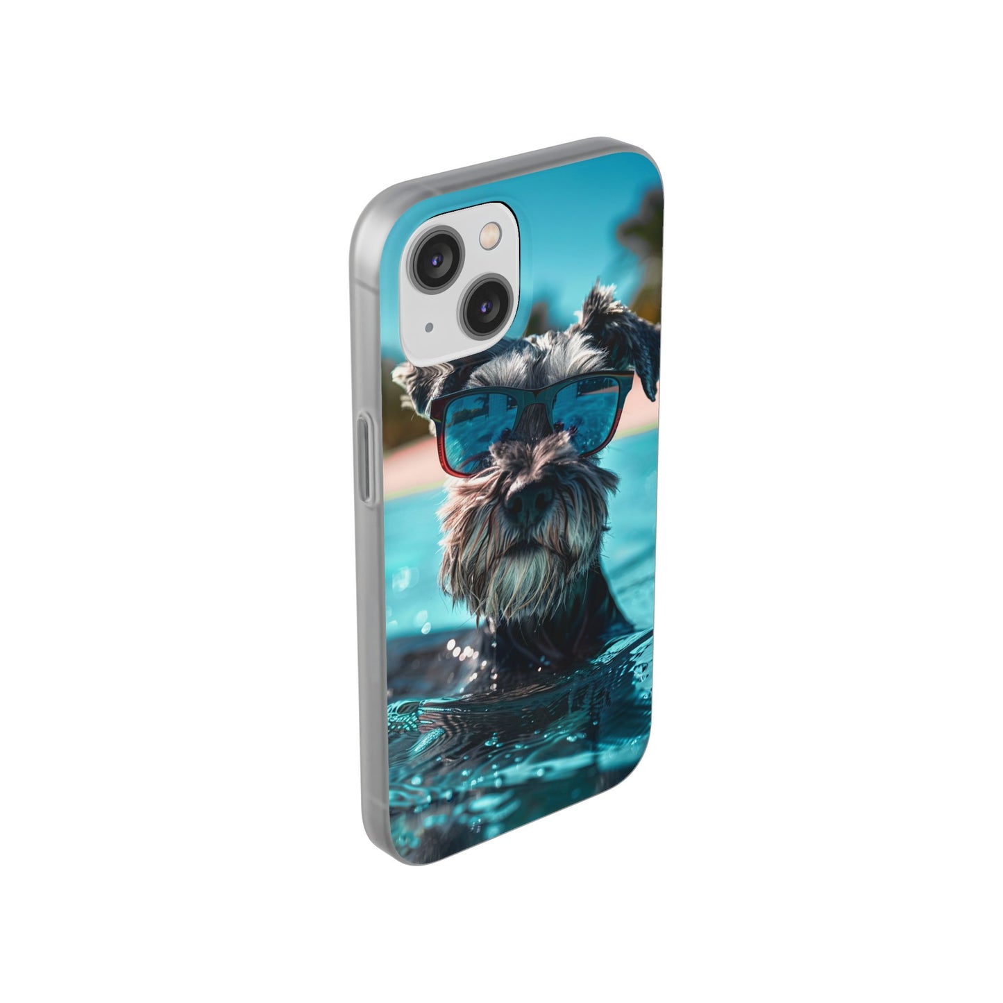 Aruba Schnauzer Option #2 Summer Beach iPhone & Samsung Flexi Cases