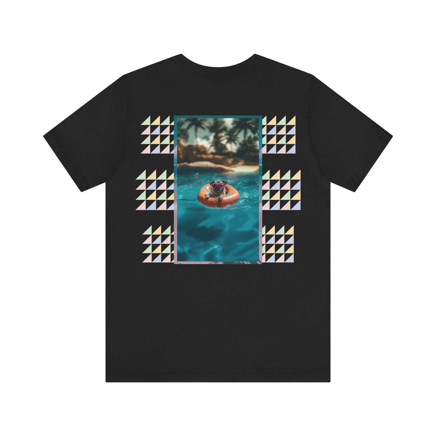 Beach Pug Unisex Short Sleeve Tee