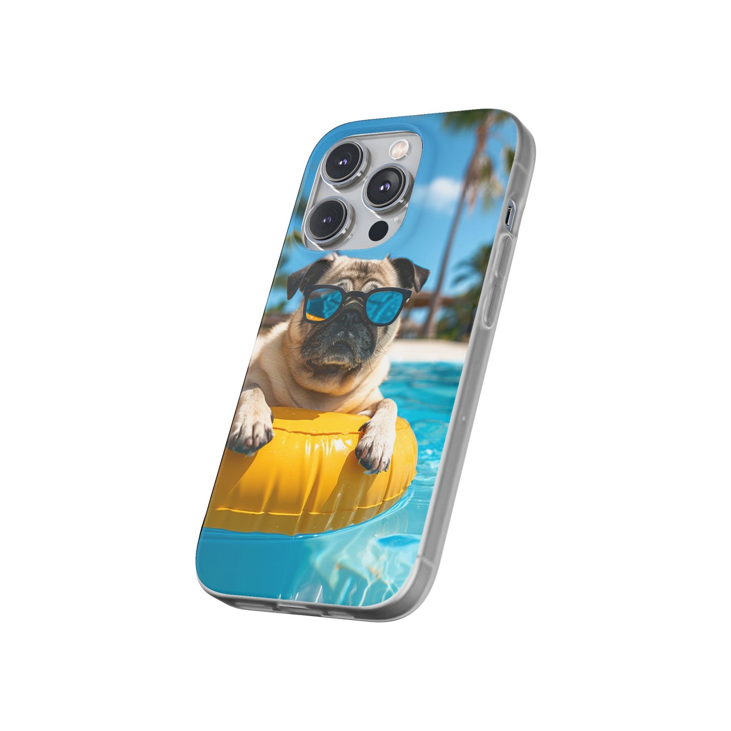 Aruba Pug Summer Option #2 iPhone & Samsung Flexi Cases