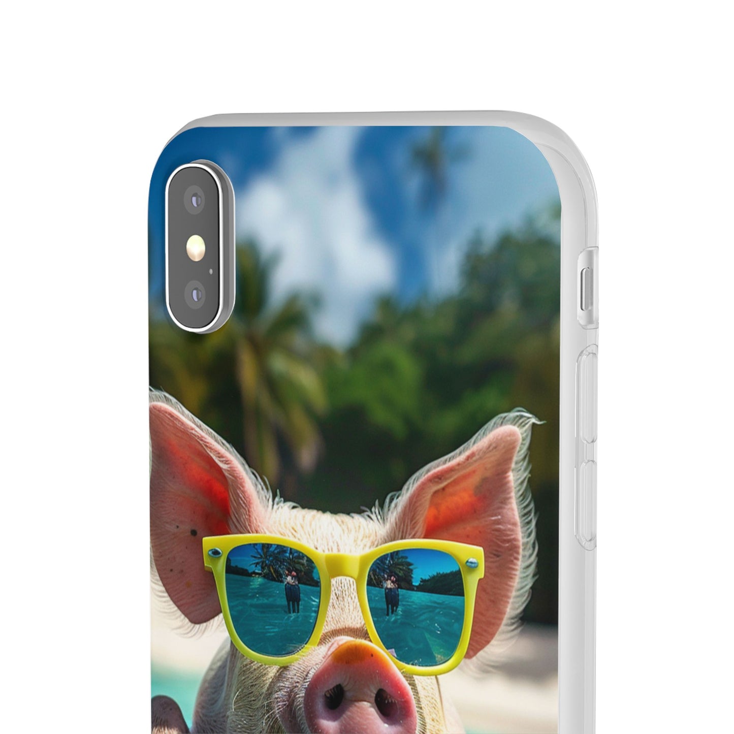 Aruba Summer Beach Pig iPhone & Samsung Flexi Cases