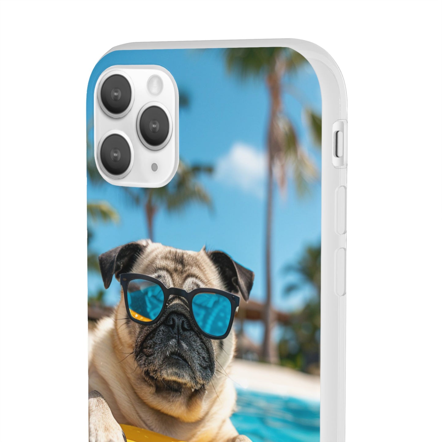 Aruba Pug Summer Option #2 iPhone & Samsung Flexi Cases