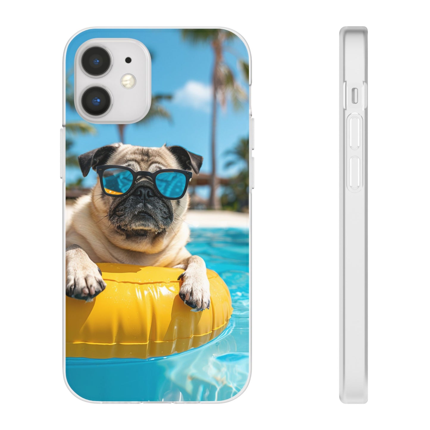 Aruba Pug Summer Option #2 iPhone & Samsung Flexi Cases