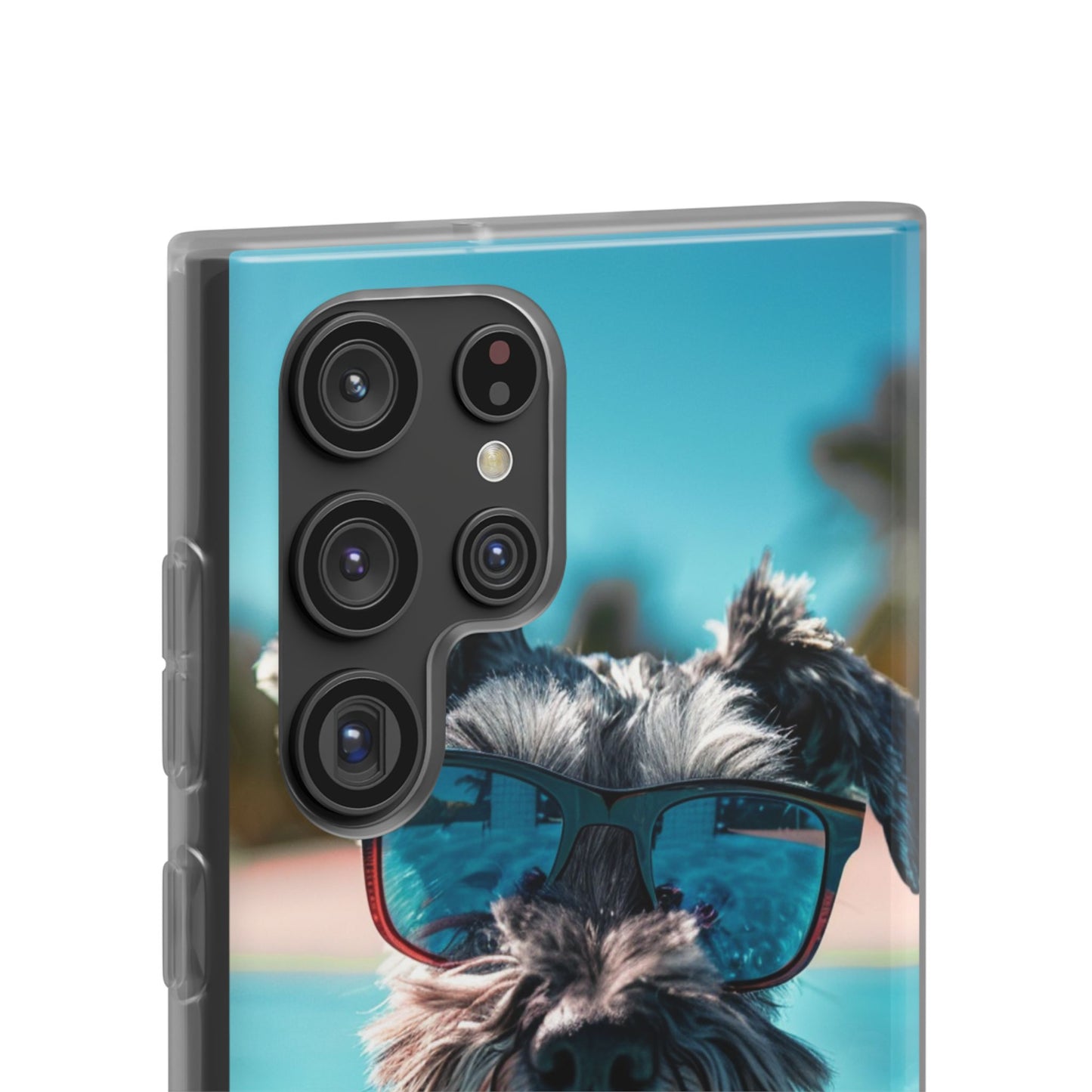 Aruba Schnauzer Option #2 Summer Beach iPhone & Samsung Flexi Cases
