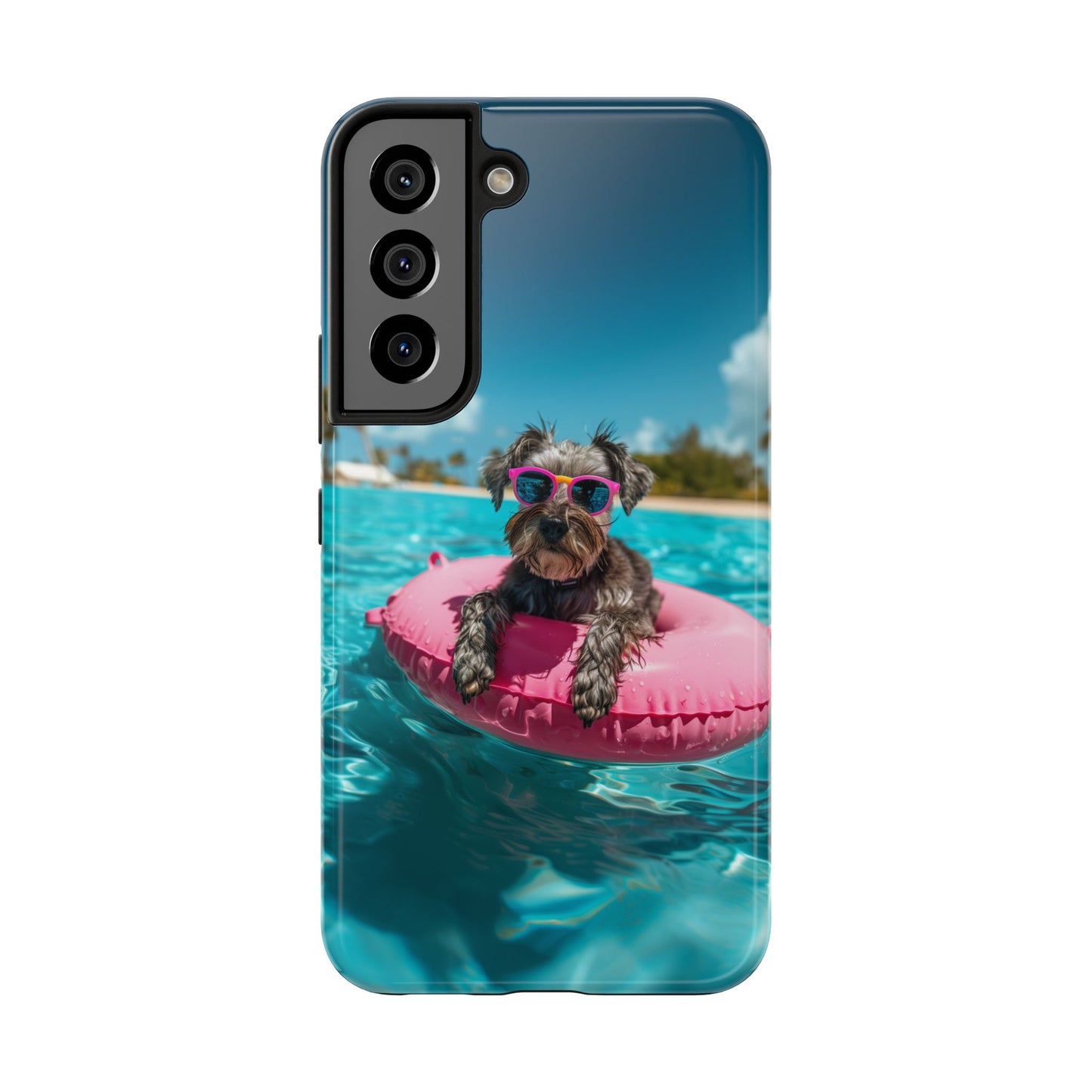 Schnauzer Summer Beach Tough iPhone & Samsung Cases