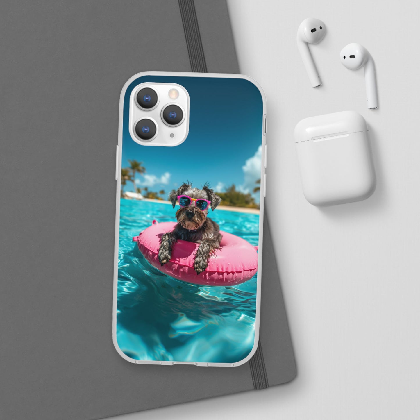Aruba Schnauzer Summer Beach iPhone & Samsung Flexi Cases