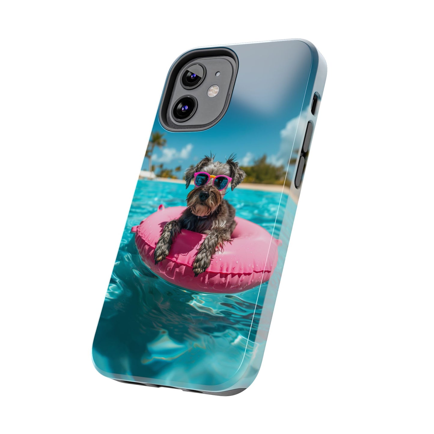 Schnauzer Summer Beach Tough iPhone & Samsung Cases