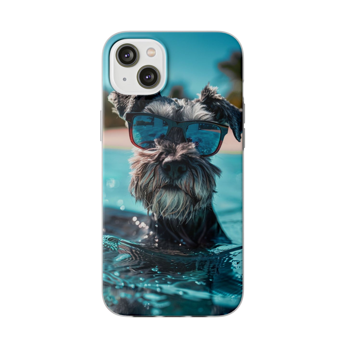 Aruba Schnauzer Option #2 Summer Beach iPhone & Samsung Flexi Cases