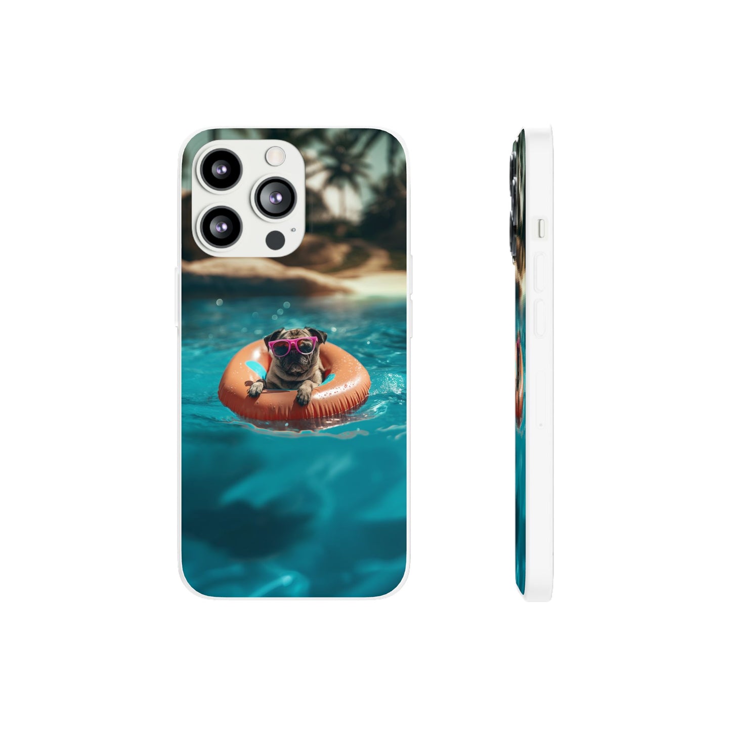 Pug Summer iPhone & Samsung Flexi Cases