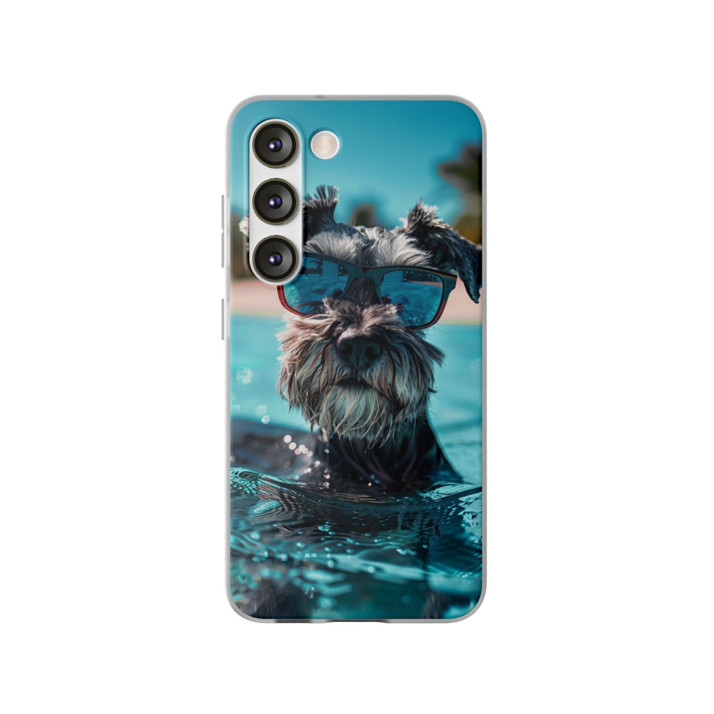 Aruba Schnauzer Option #2 Summer Beach iPhone & Samsung Flexi Cases