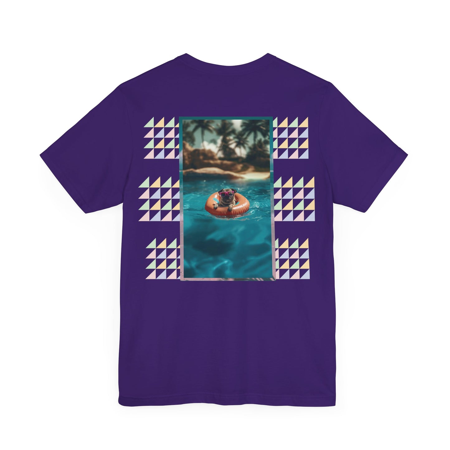 Beach Pug Unisex Short Sleeve Tee