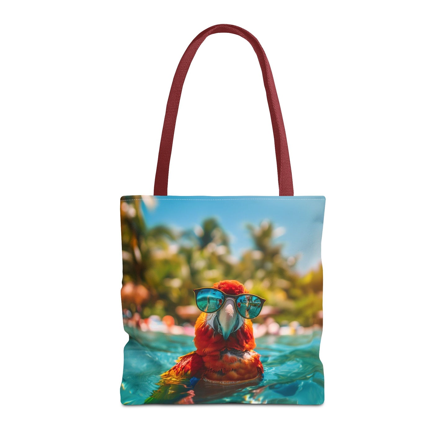 Summer Parrot Beach Tote Bag