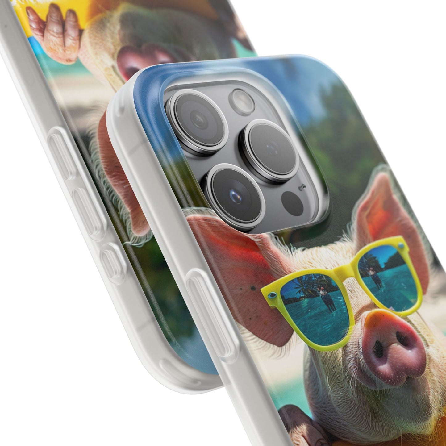 Aruba Summer Beach Pig iPhone & Samsung Flexi Cases