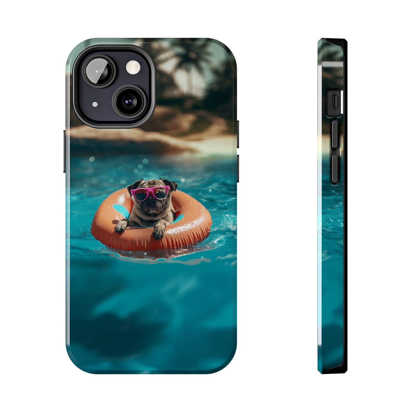 Pug Summer Tough iPhone & Samsung Cases