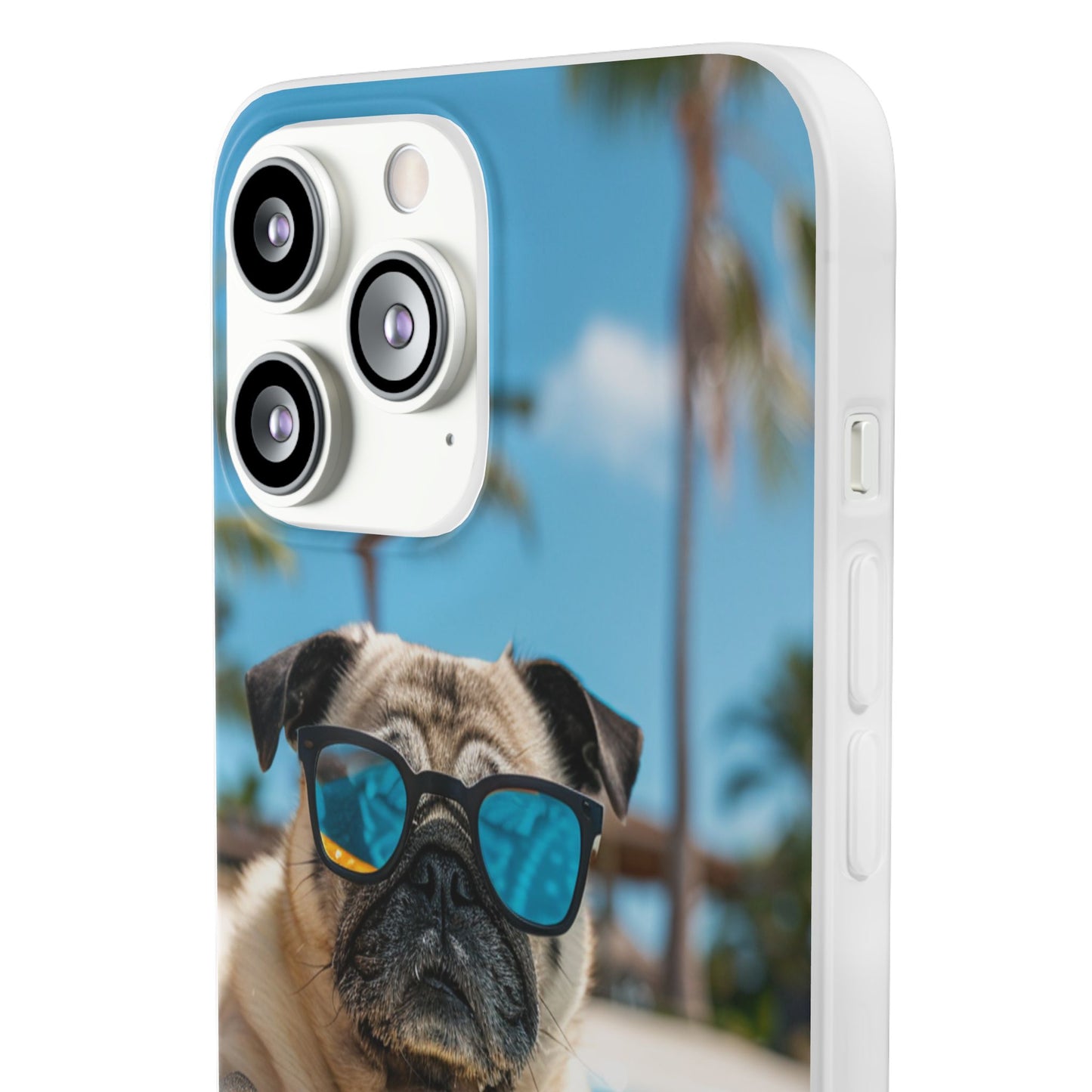 Aruba Pug Summer Option #2 iPhone & Samsung Flexi Cases