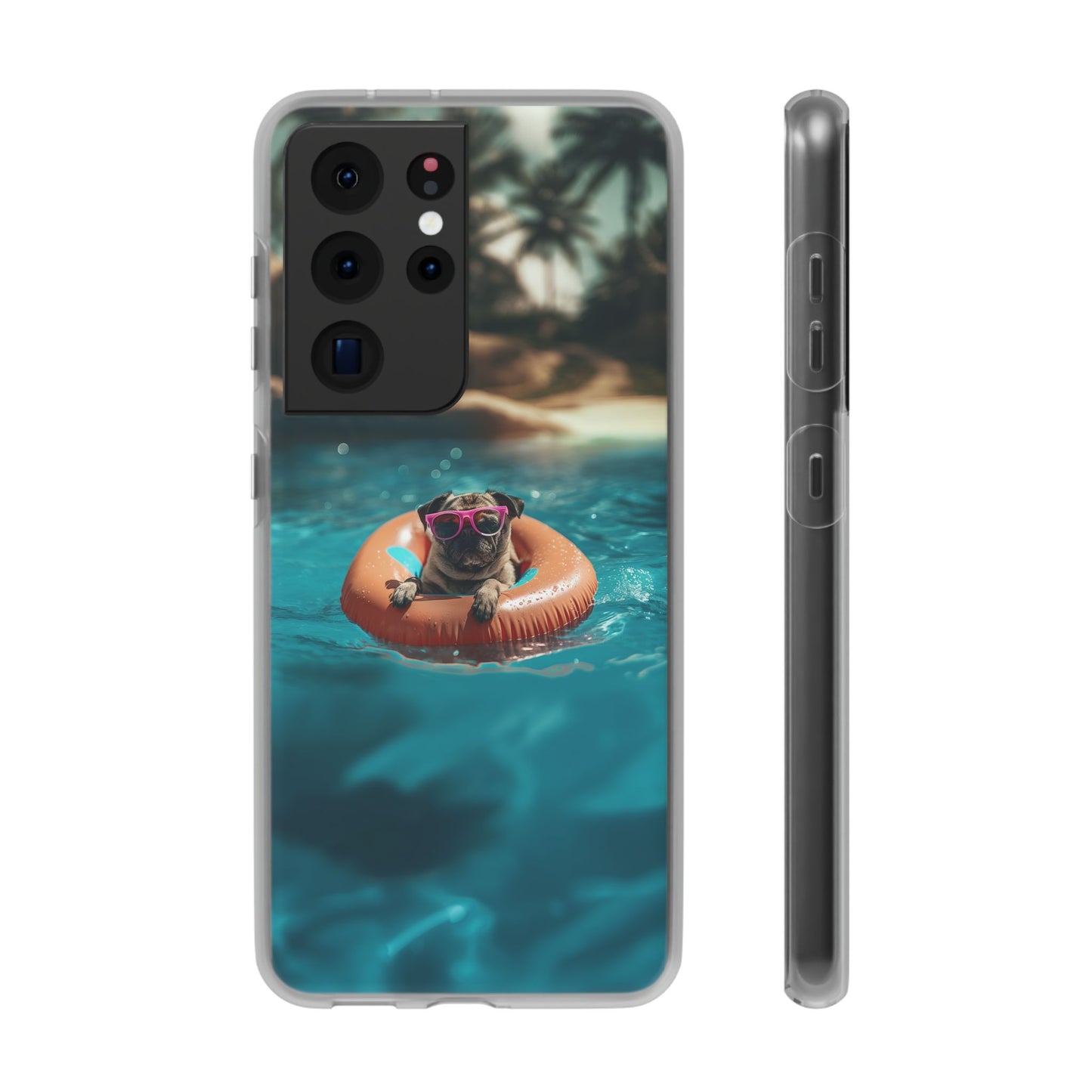 Pug Summer iPhone & Samsung Flexi Cases