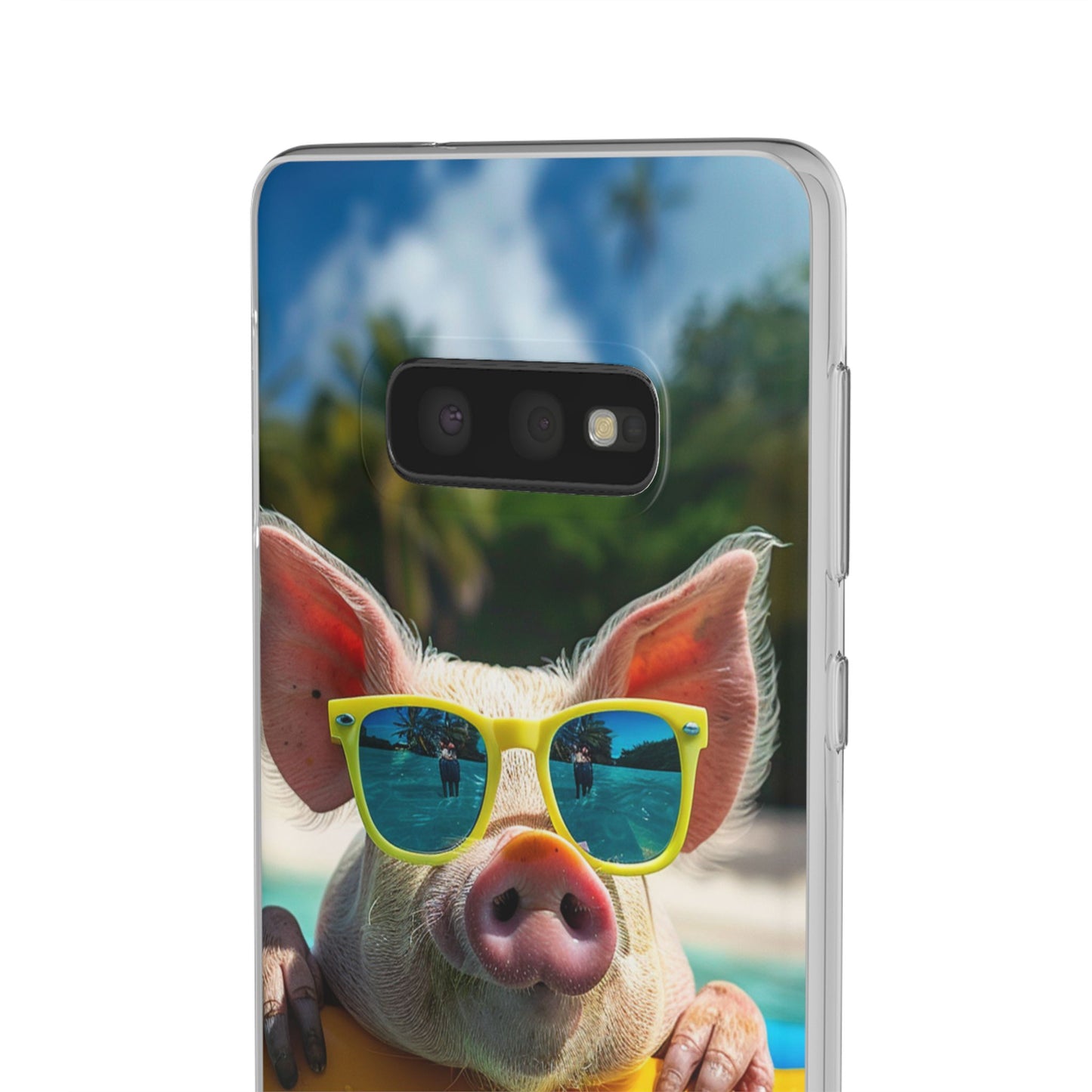 Aruba Summer Beach Pig iPhone & Samsung Flexi Cases