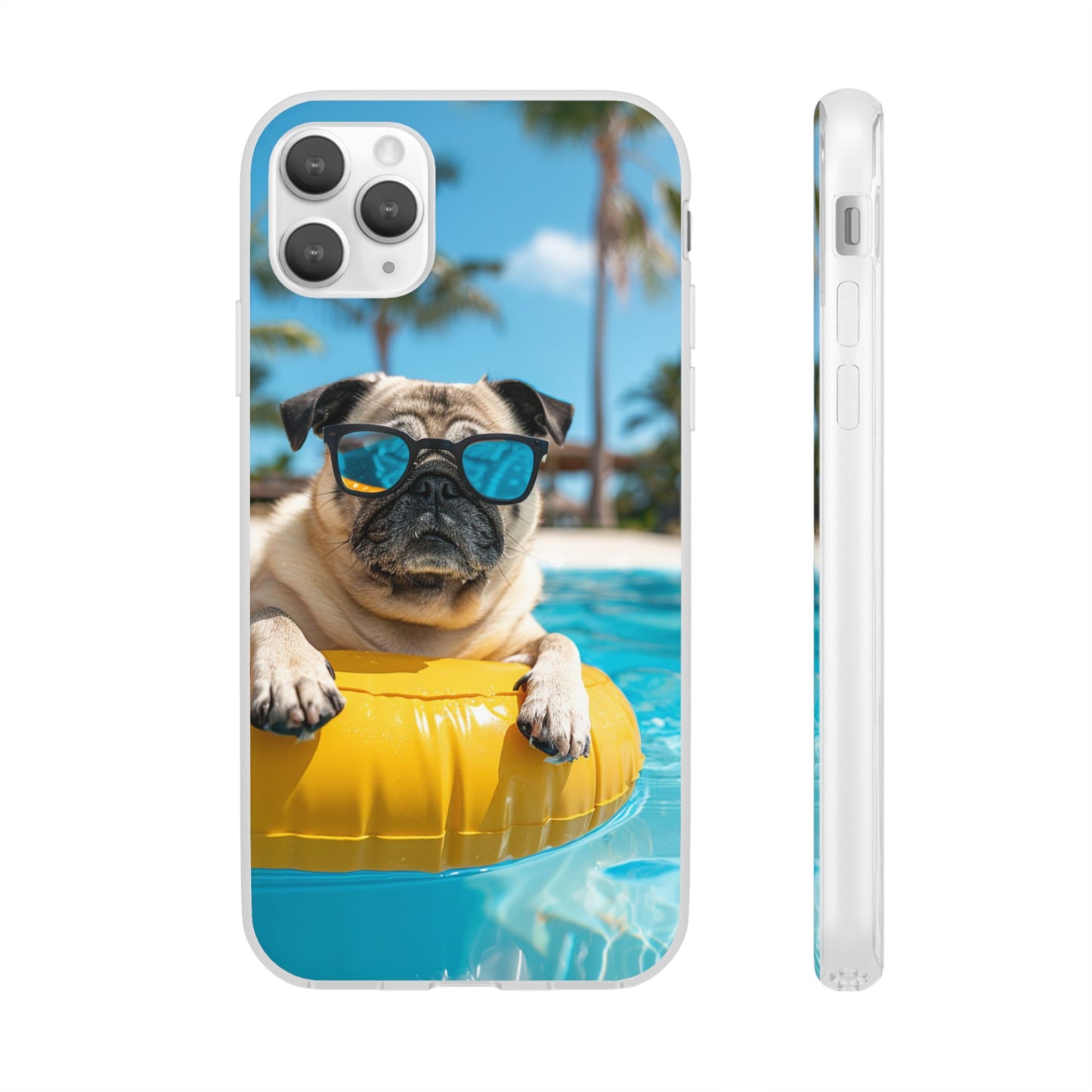 Aruba Pug Summer Option #2 iPhone & Samsung Flexi Cases