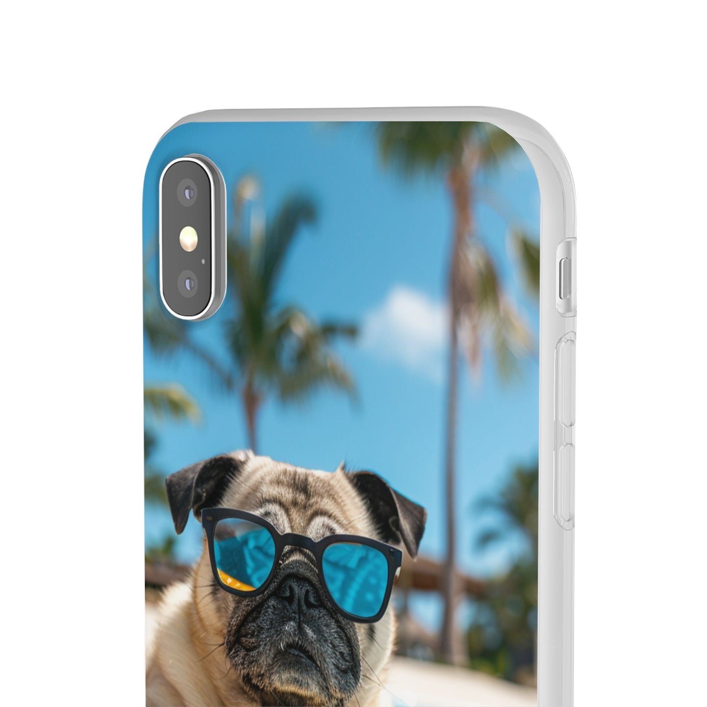 Aruba Pug Summer Option #2 iPhone & Samsung Flexi Cases