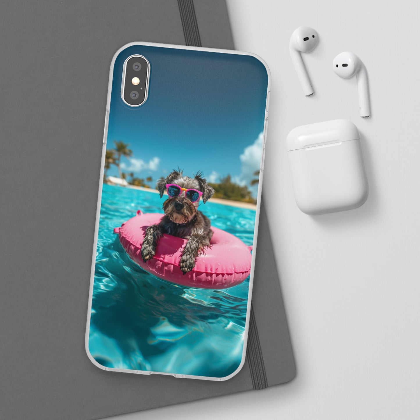 Aruba Schnauzer Summer Beach iPhone & Samsung Flexi Cases