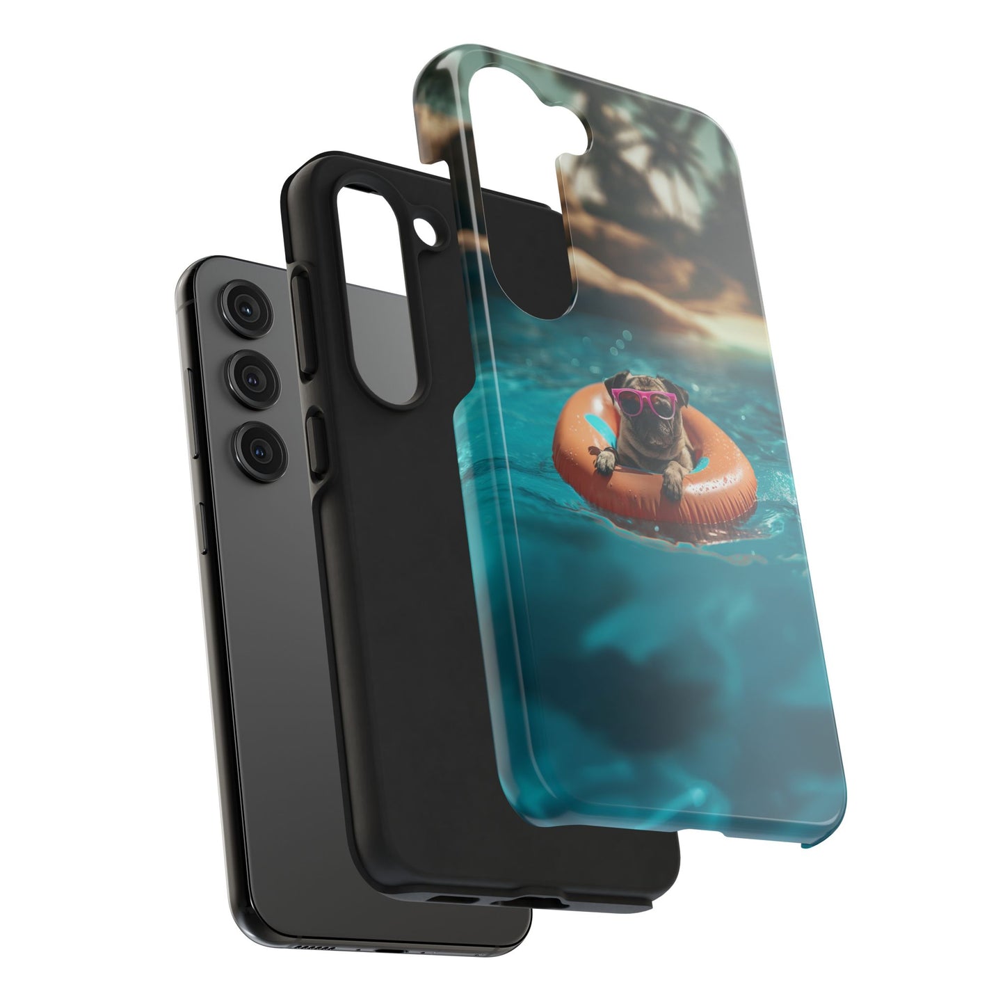 Pug Summer Tough iPhone & Samsung Cases