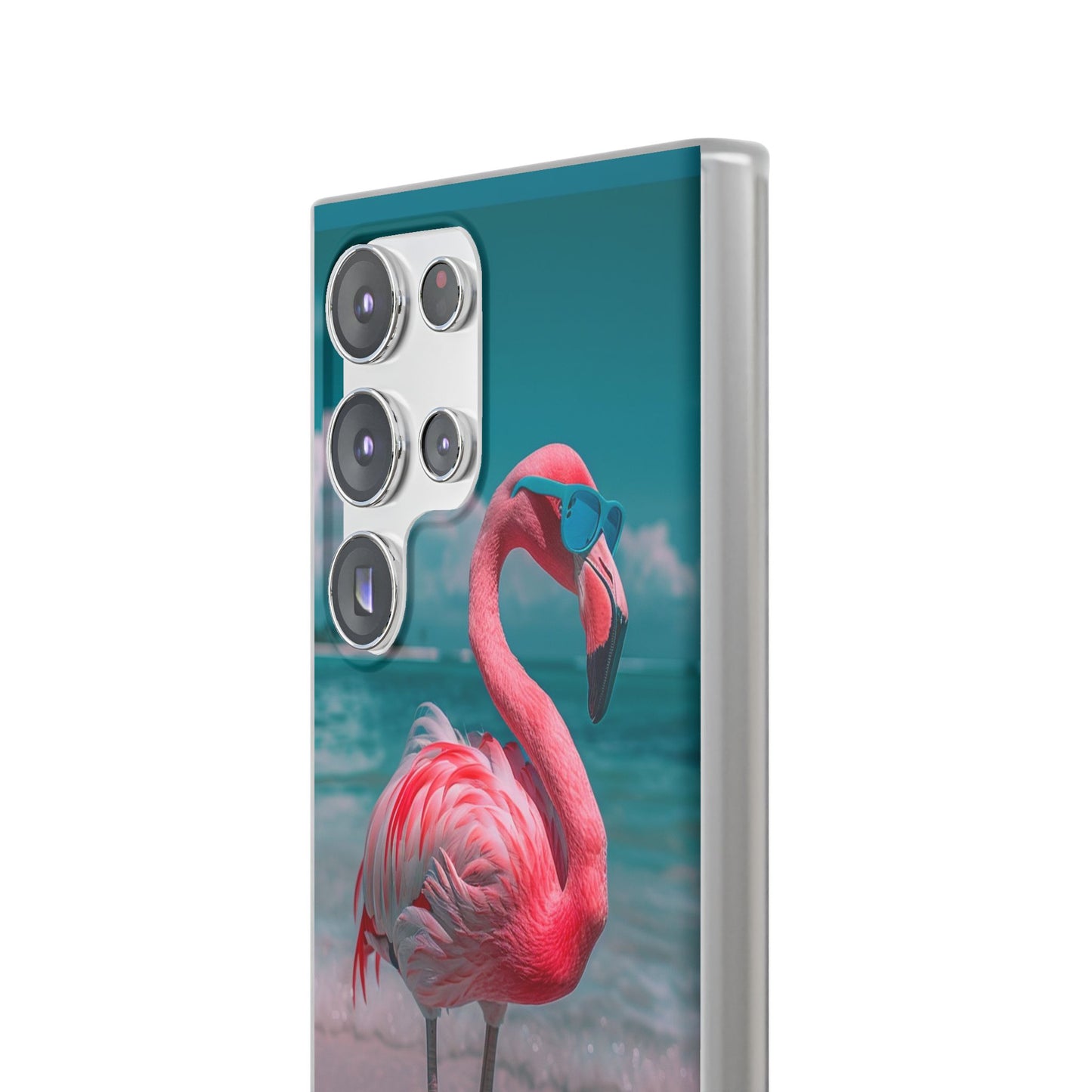 Aruba Beach Flamingo iPhone & Samsung Flexi Cases