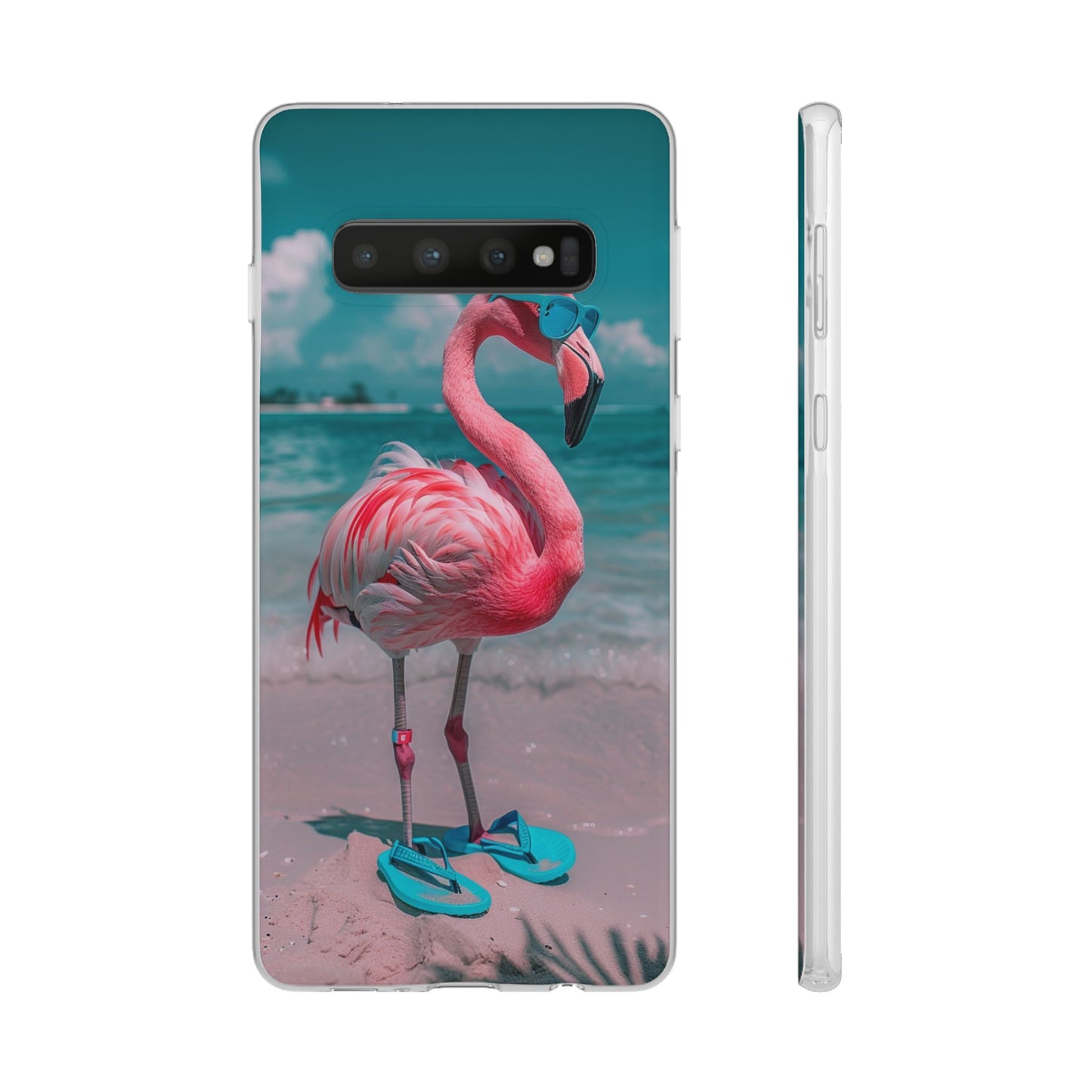 Aruba Beach Flamingo iPhone & Samsung Flexi Cases