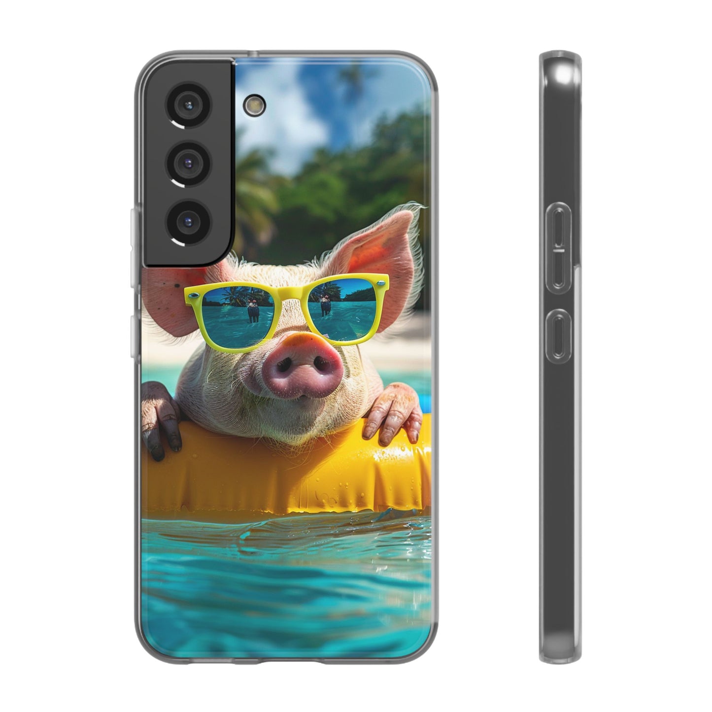Aruba Summer Beach Pig iPhone & Samsung Flexi Cases