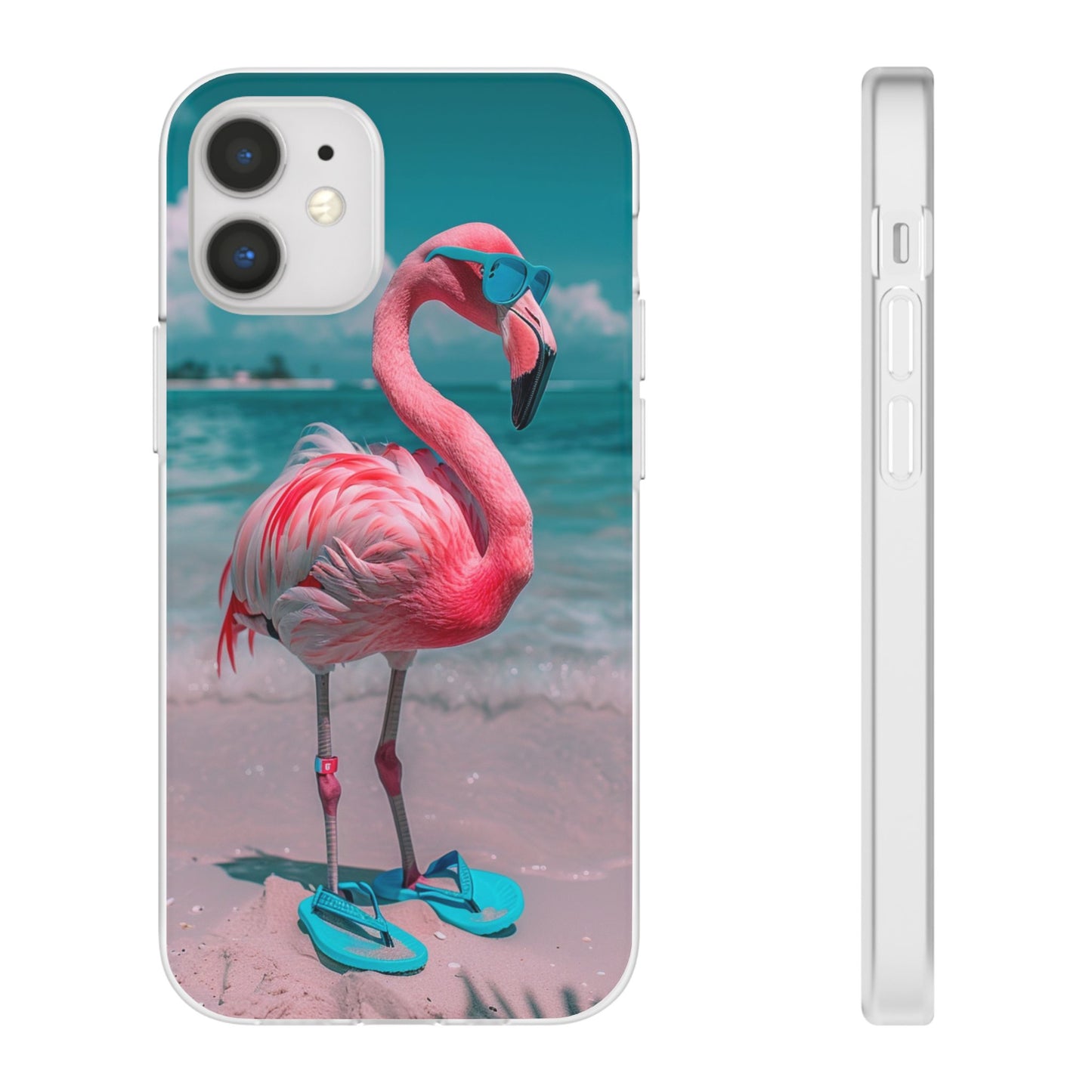 Aruba Beach Flamingo iPhone & Samsung Flexi Cases