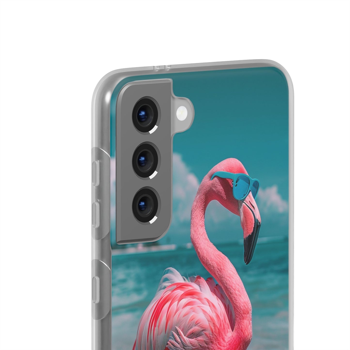 Aruba Beach Flamingo iPhone & Samsung Flexi Cases