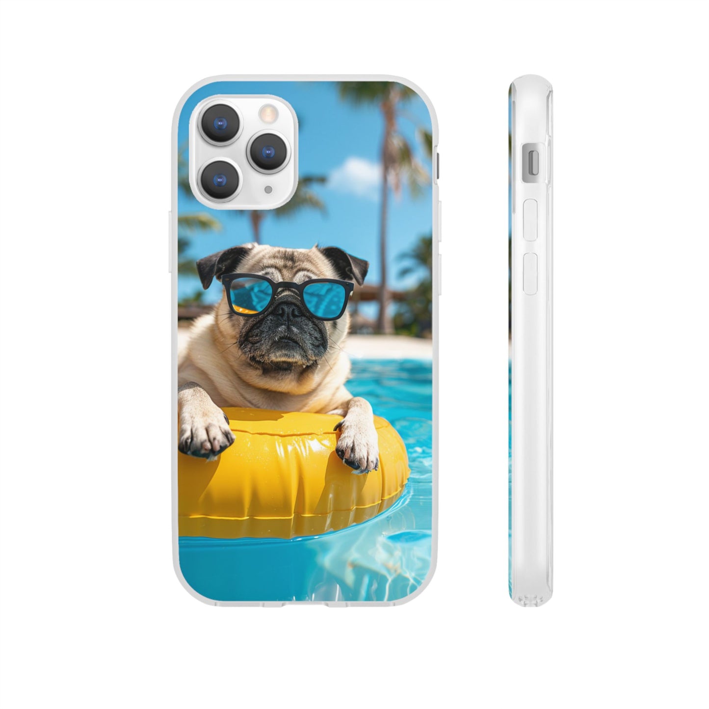 Aruba Pug Summer Option #2 iPhone & Samsung Flexi Cases
