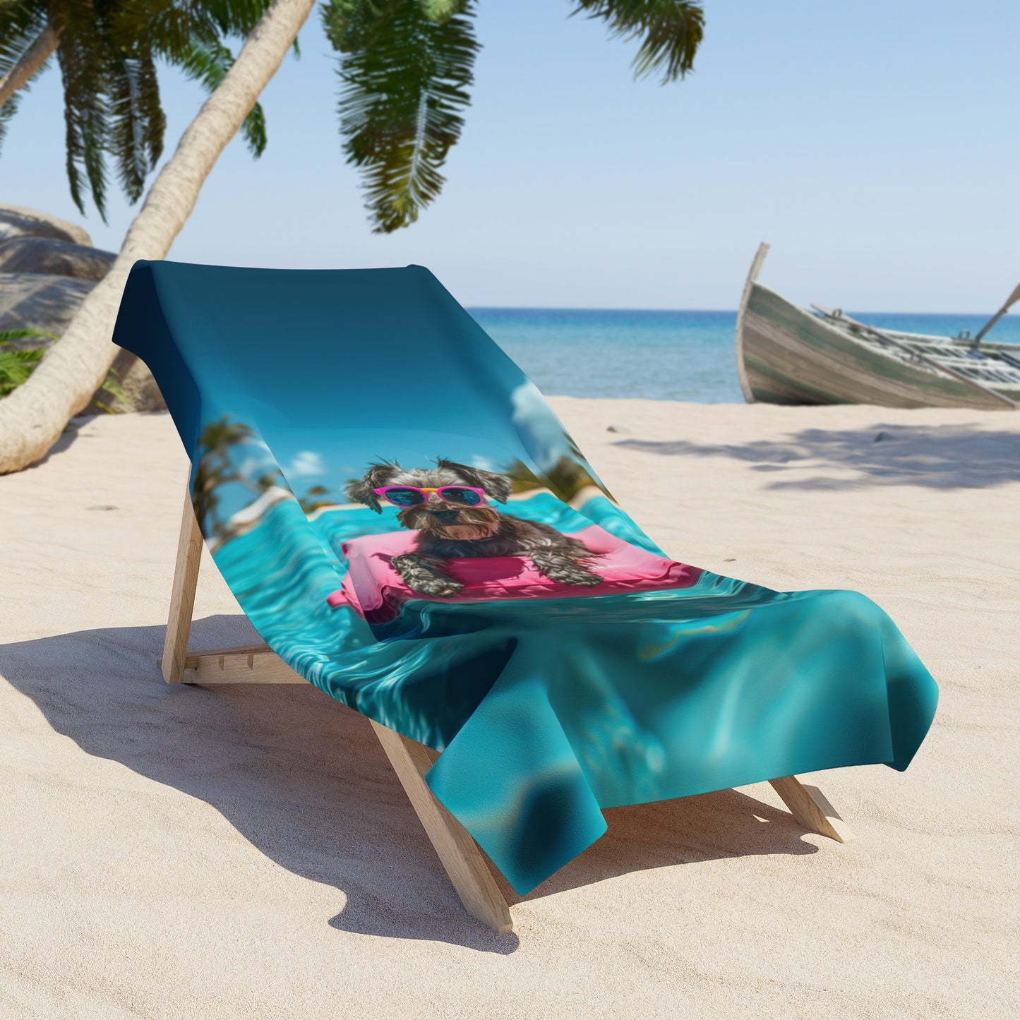 Schnauzer Summer Beach Towel