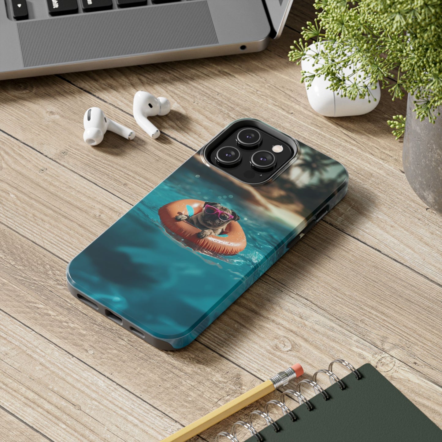 Pug Summer Tough iPhone & Samsung Cases