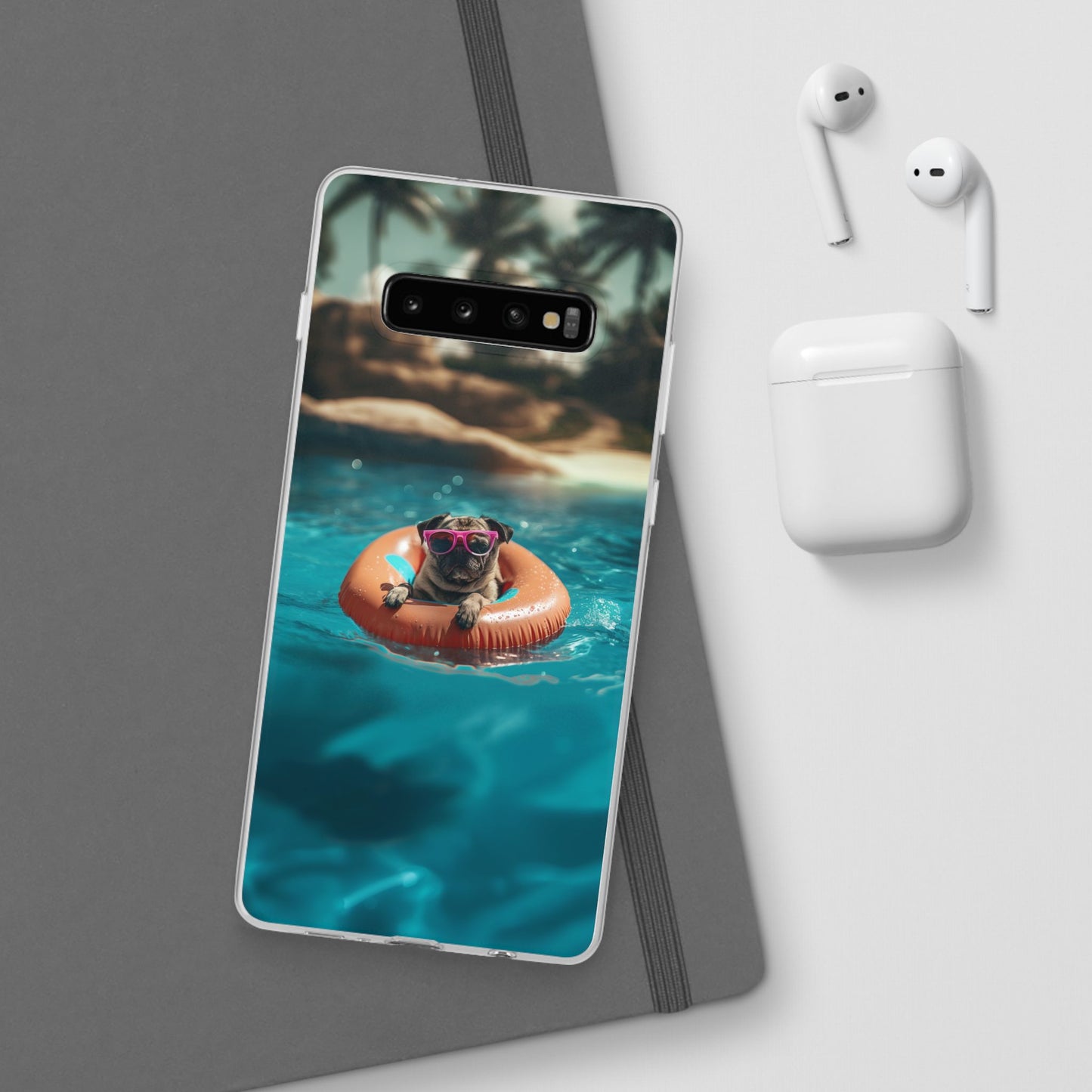 Pug Summer iPhone & Samsung Flexi Cases