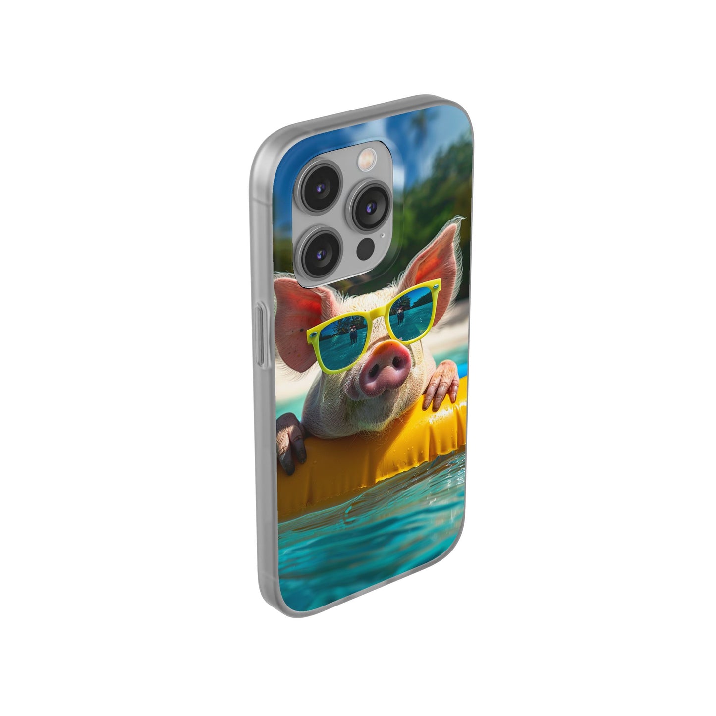 Aruba Summer Beach Pig iPhone & Samsung Flexi Cases