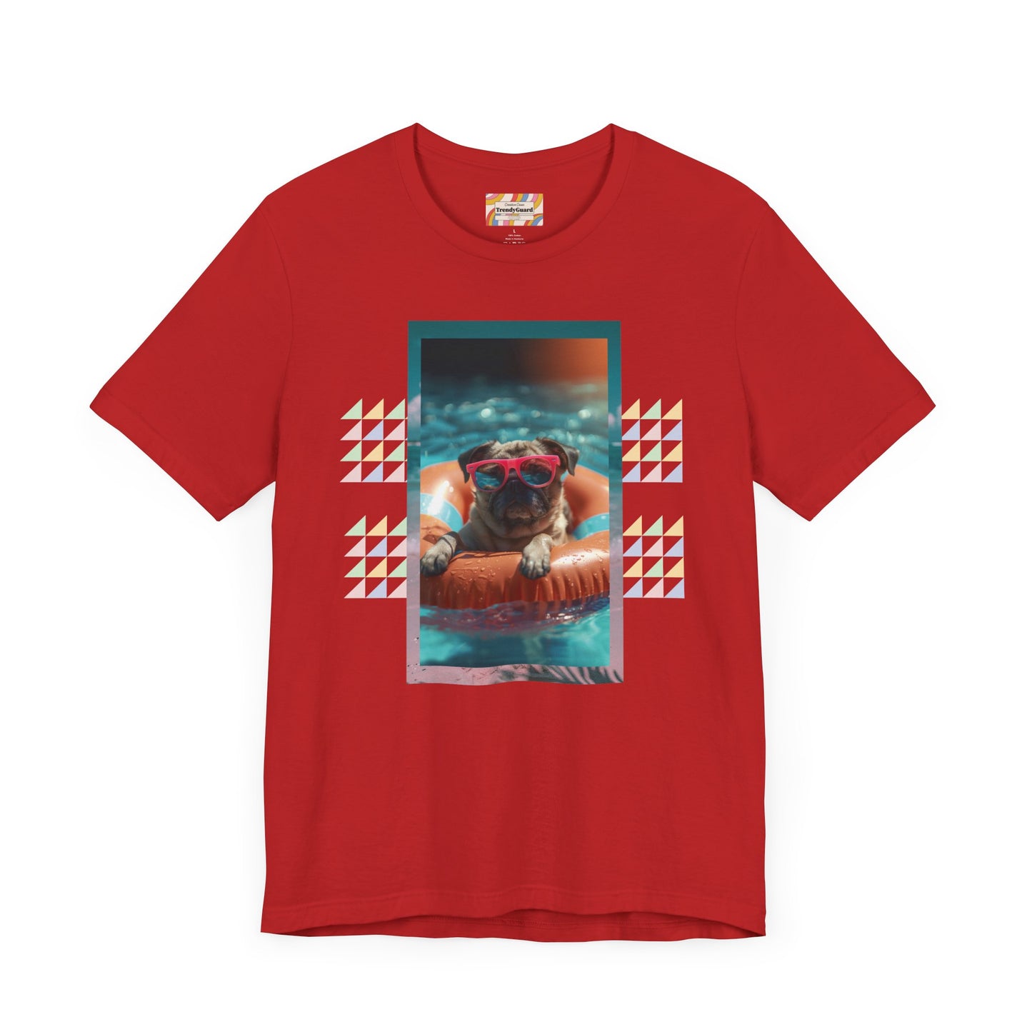 Beach Pug Unisex Short Sleeve Tee