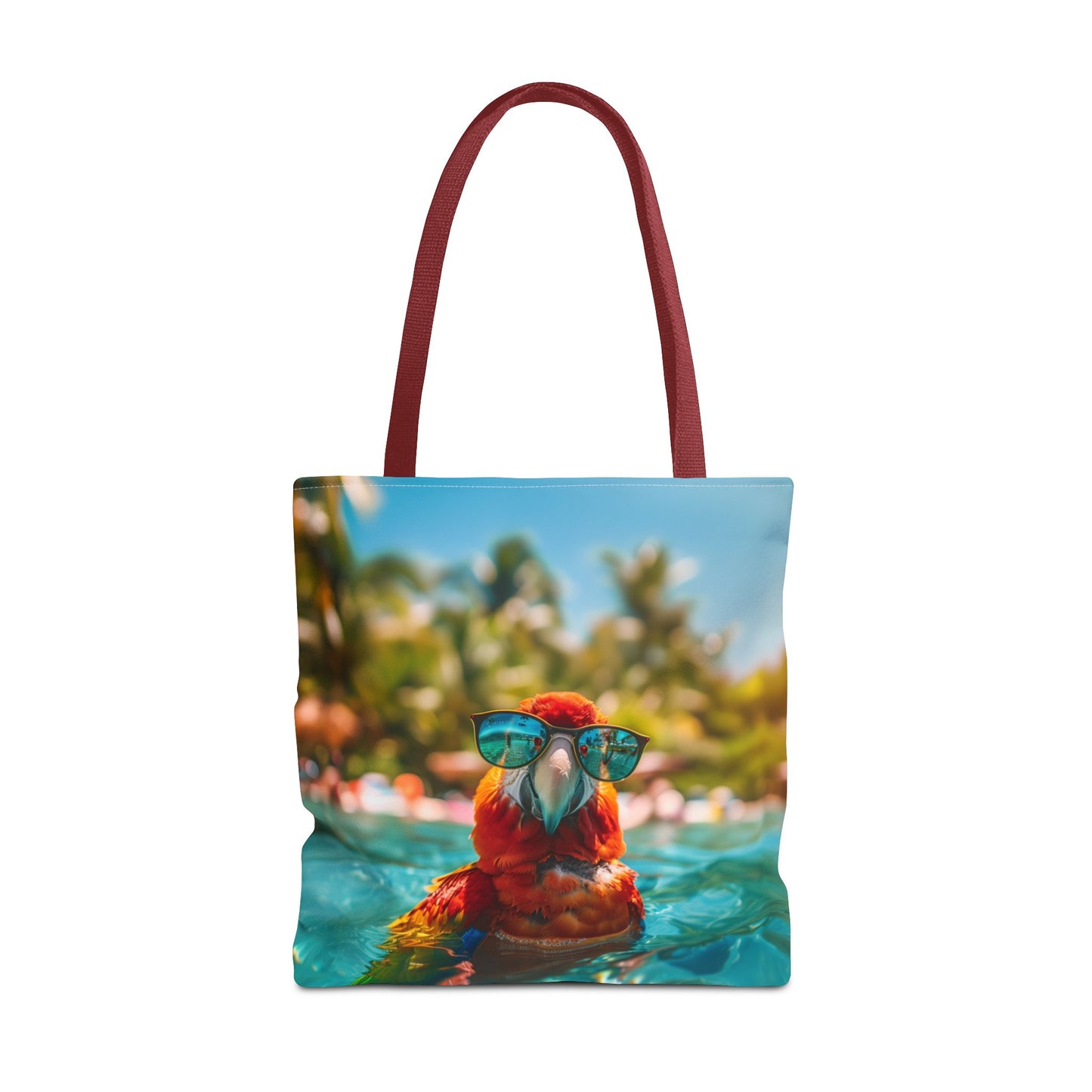 Summer Parrot Beach Tote Bag