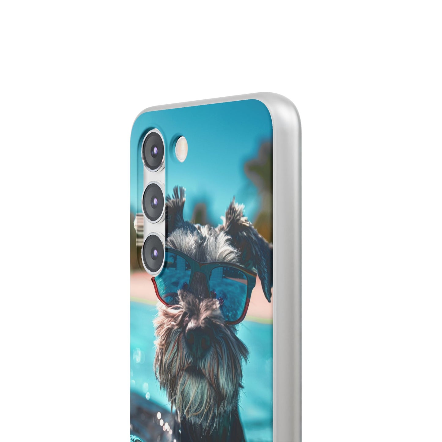 Aruba Schnauzer Option #2 Summer Beach iPhone & Samsung Flexi Cases