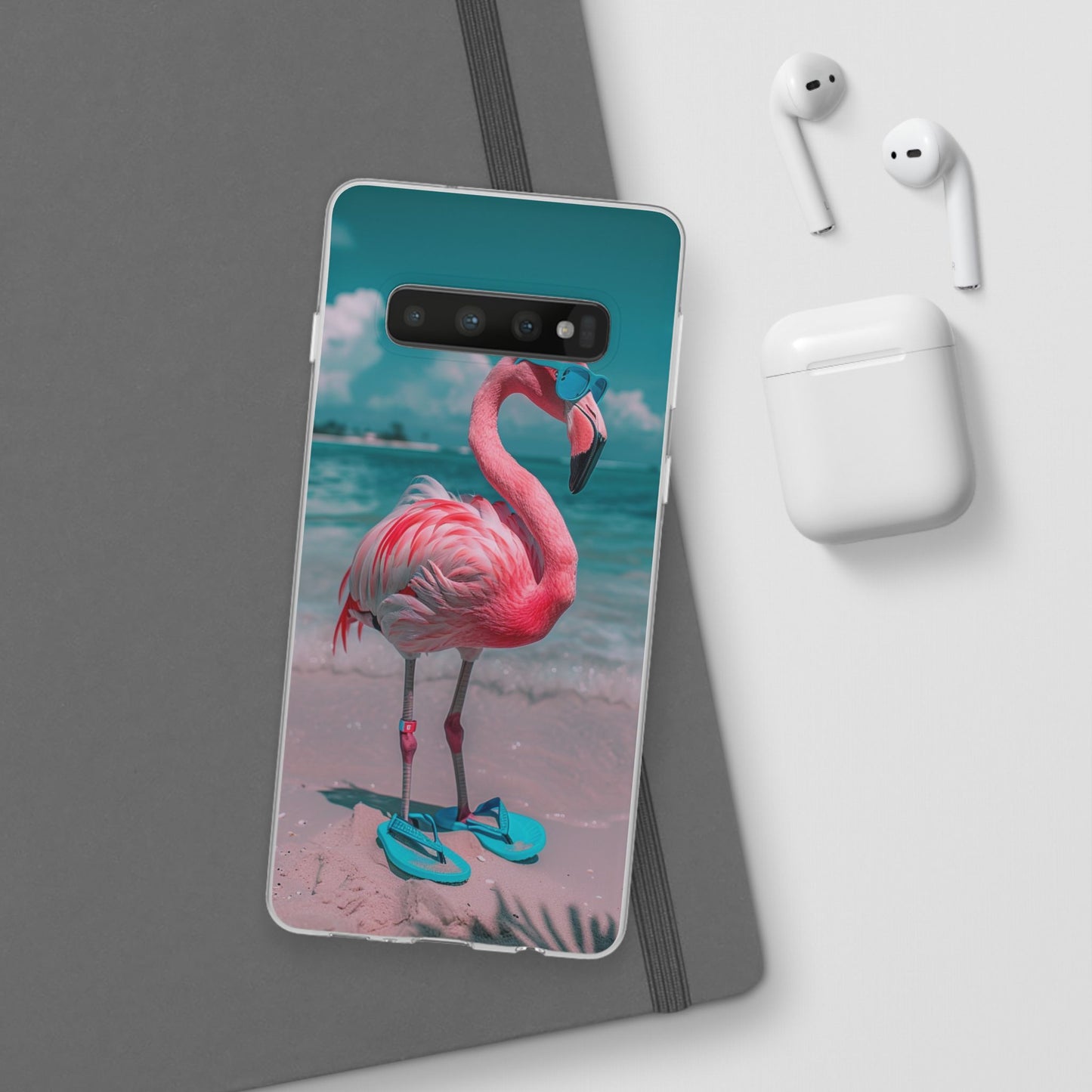 Aruba Beach Flamingo iPhone & Samsung Flexi Cases
