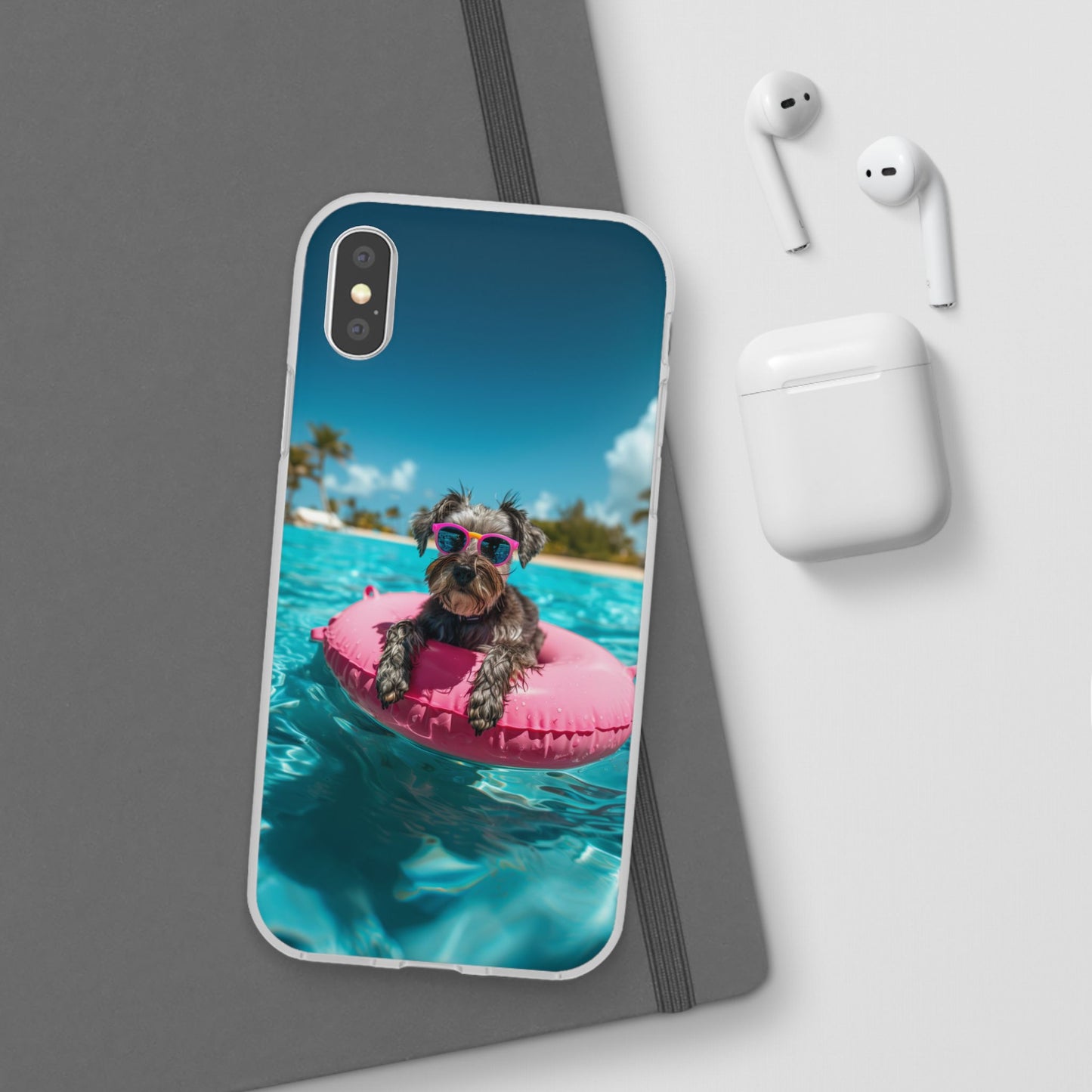 Aruba Schnauzer Summer Beach iPhone & Samsung Flexi Cases
