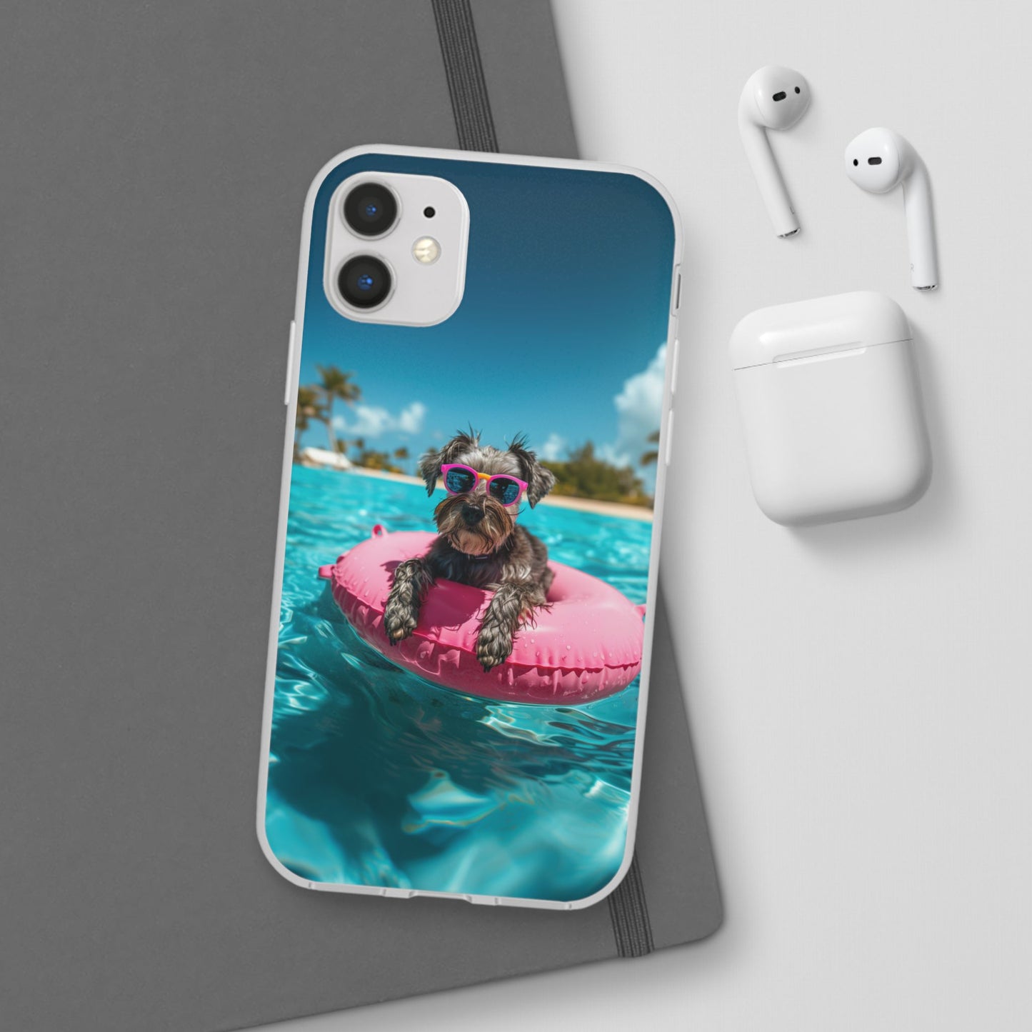 Aruba Schnauzer Summer Beach iPhone & Samsung Flexi Cases