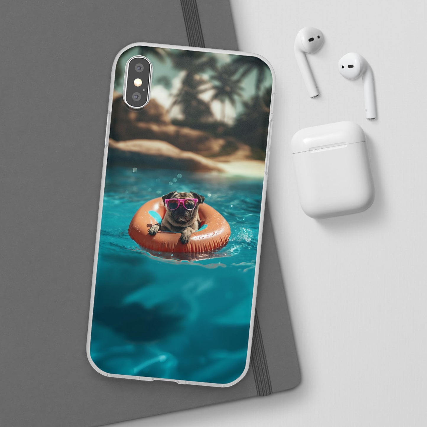 Pug Summer iPhone & Samsung Flexi Cases