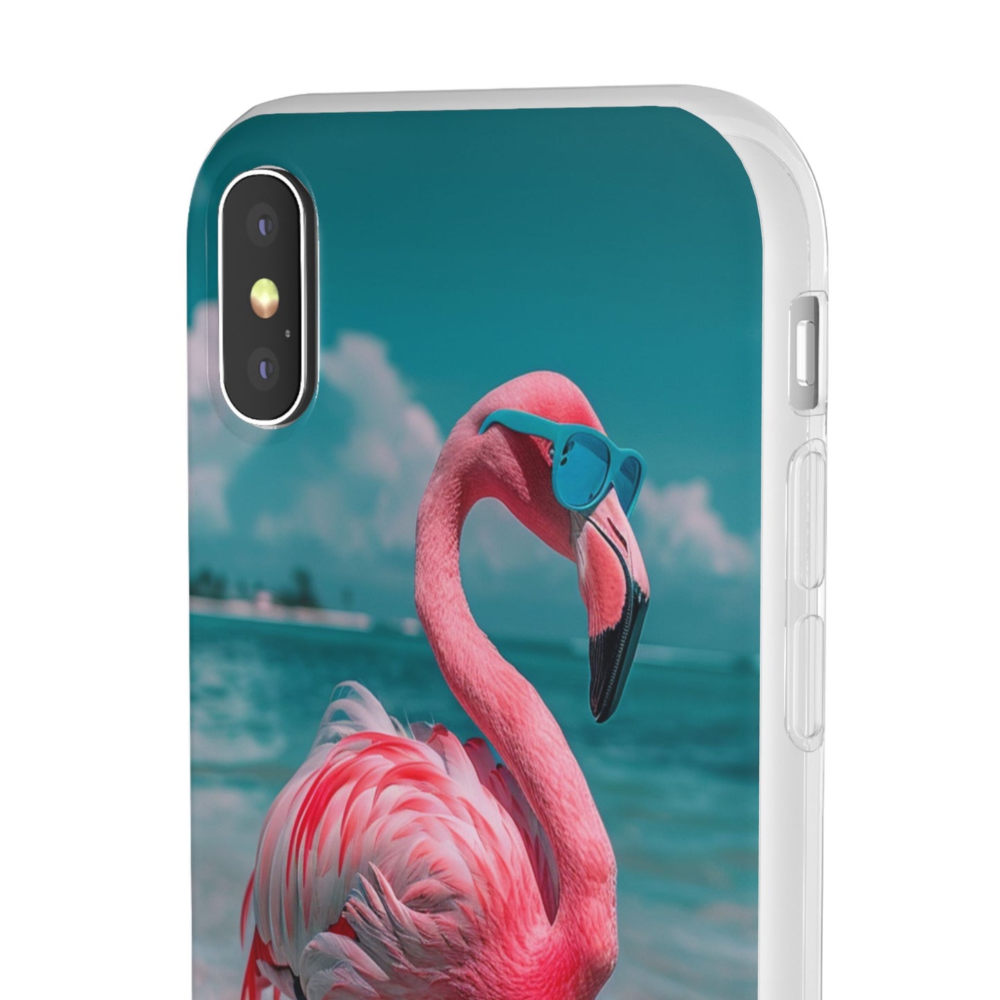 Aruba Beach Flamingo iPhone & Samsung Flexi Cases