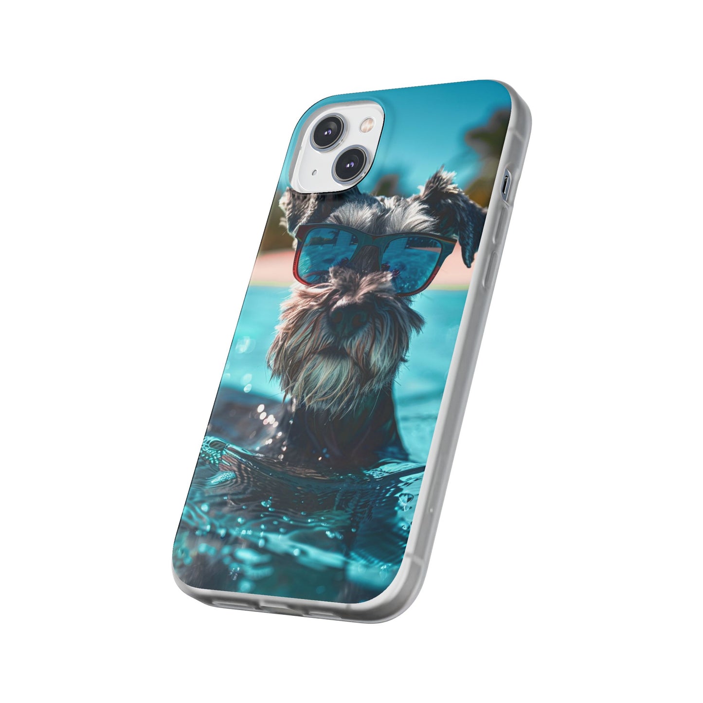 Aruba Schnauzer Option #2 Summer Beach iPhone & Samsung Flexi Cases