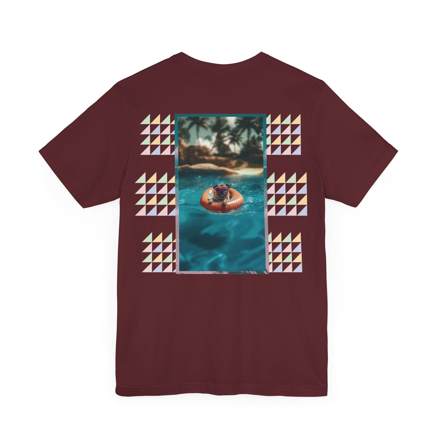Beach Pug Unisex Short Sleeve Tee