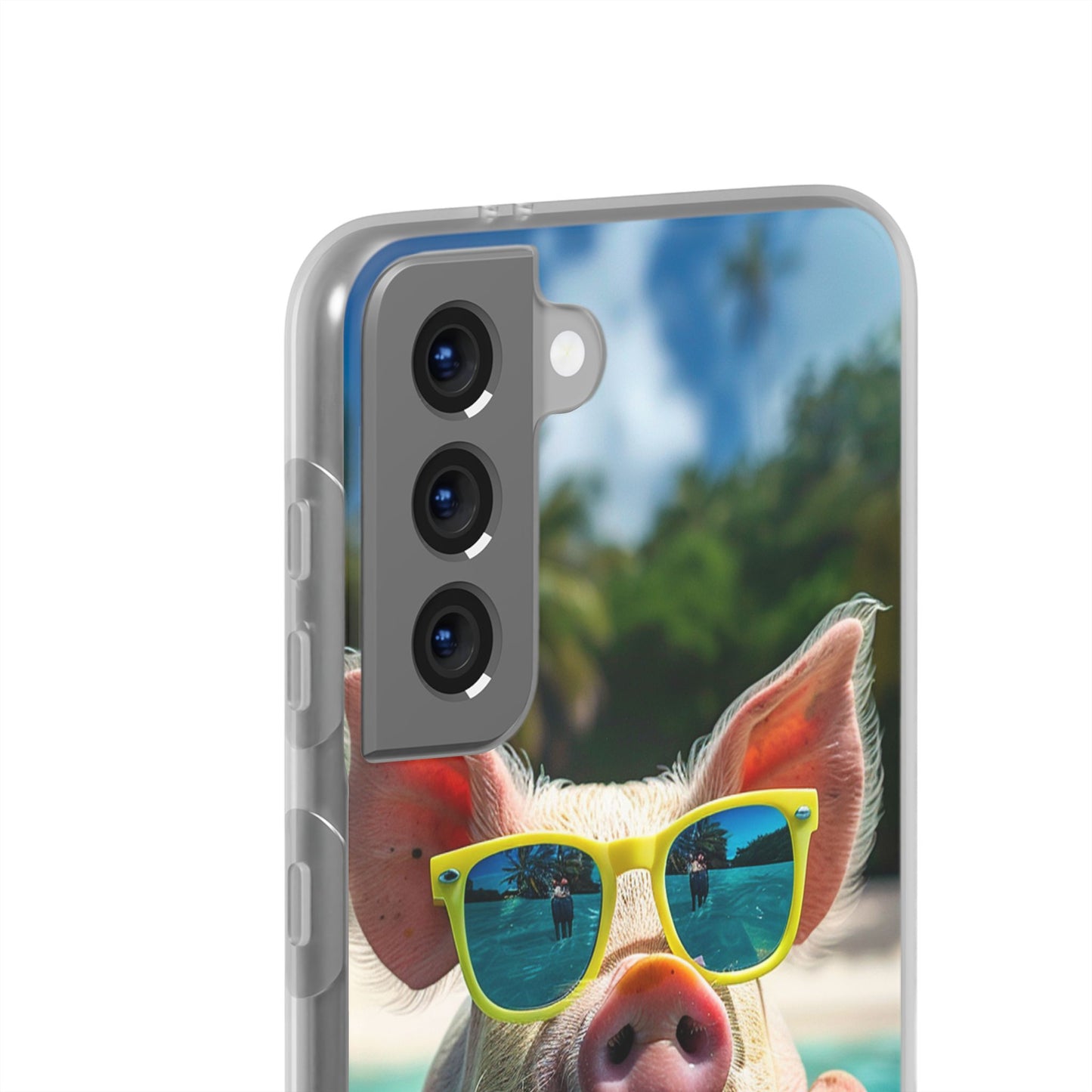 Aruba Summer Beach Pig iPhone & Samsung Flexi Cases