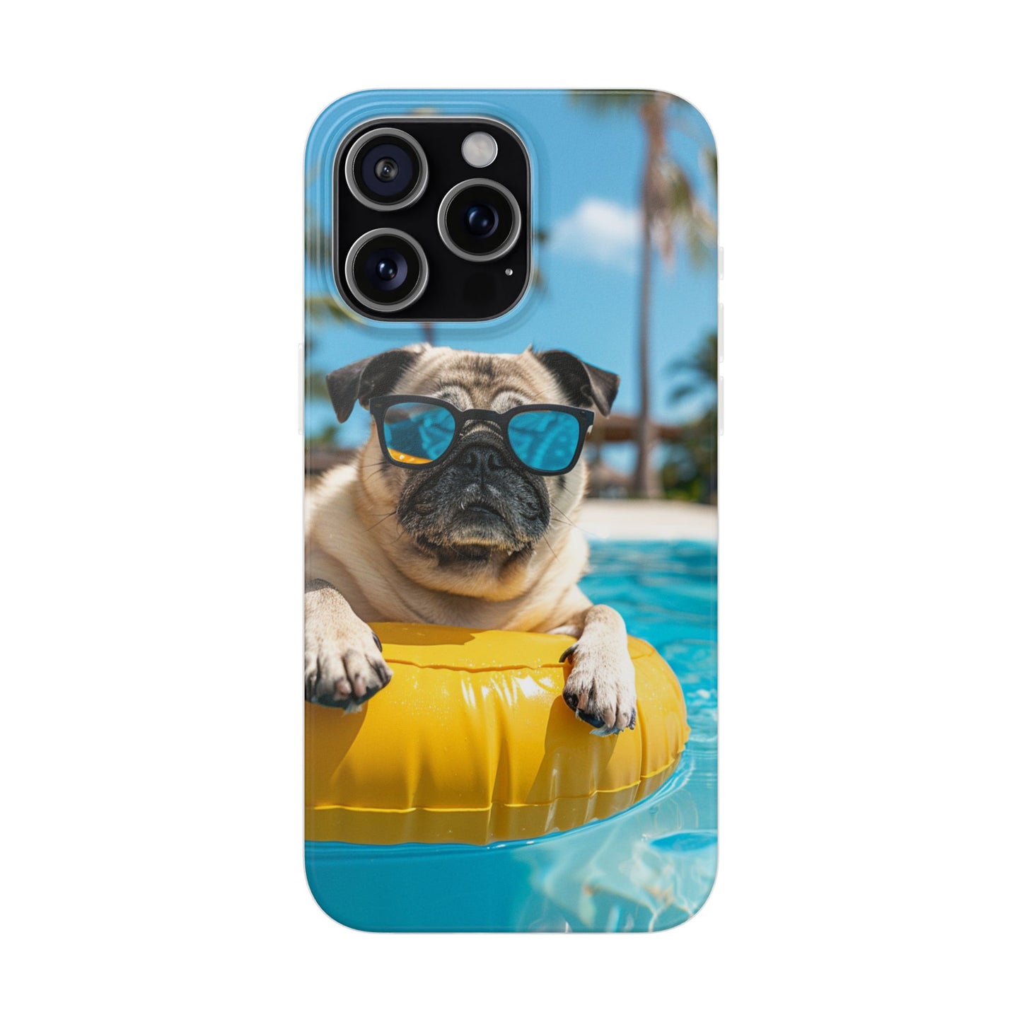 Aruba Pug Summer Option #2 iPhone & Samsung Flexi Cases