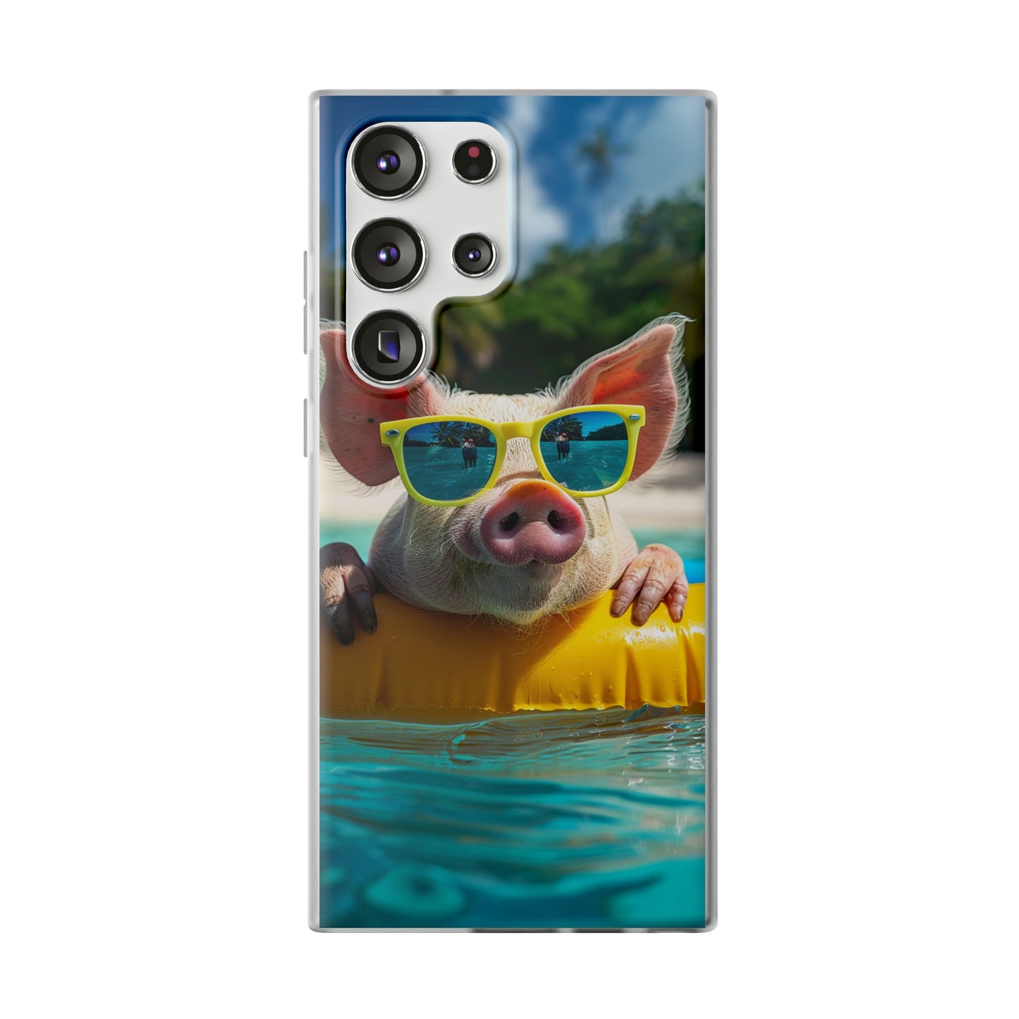 Aruba Summer Beach Pig iPhone & Samsung Flexi Cases