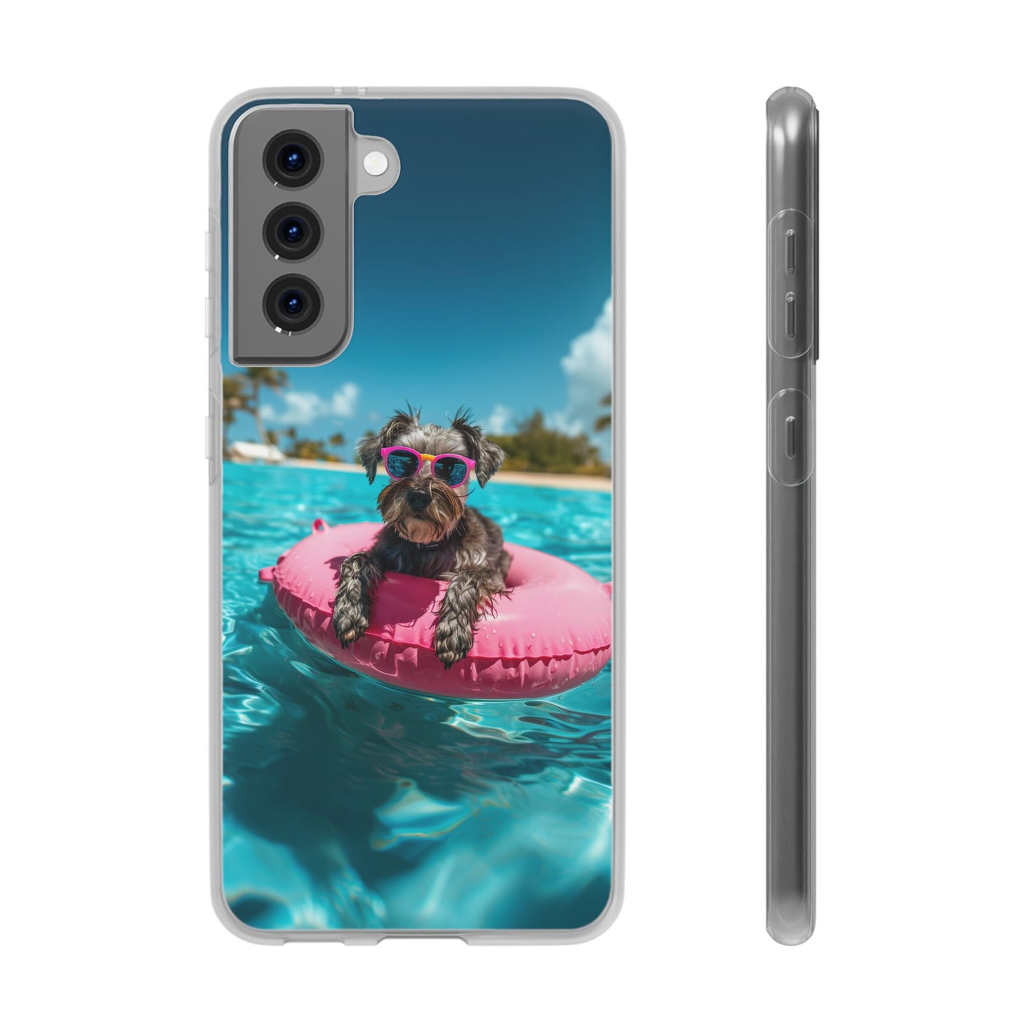 Aruba Schnauzer Summer Beach iPhone & Samsung Flexi Cases